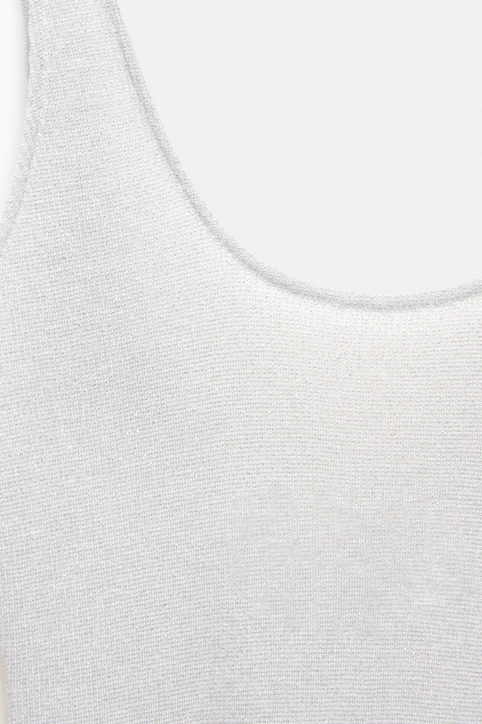 Metallic knit midi dress Product Image