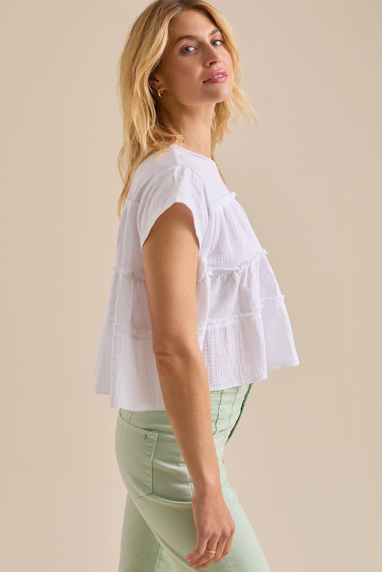 Avi Ruffled Babydoll Top Product Image