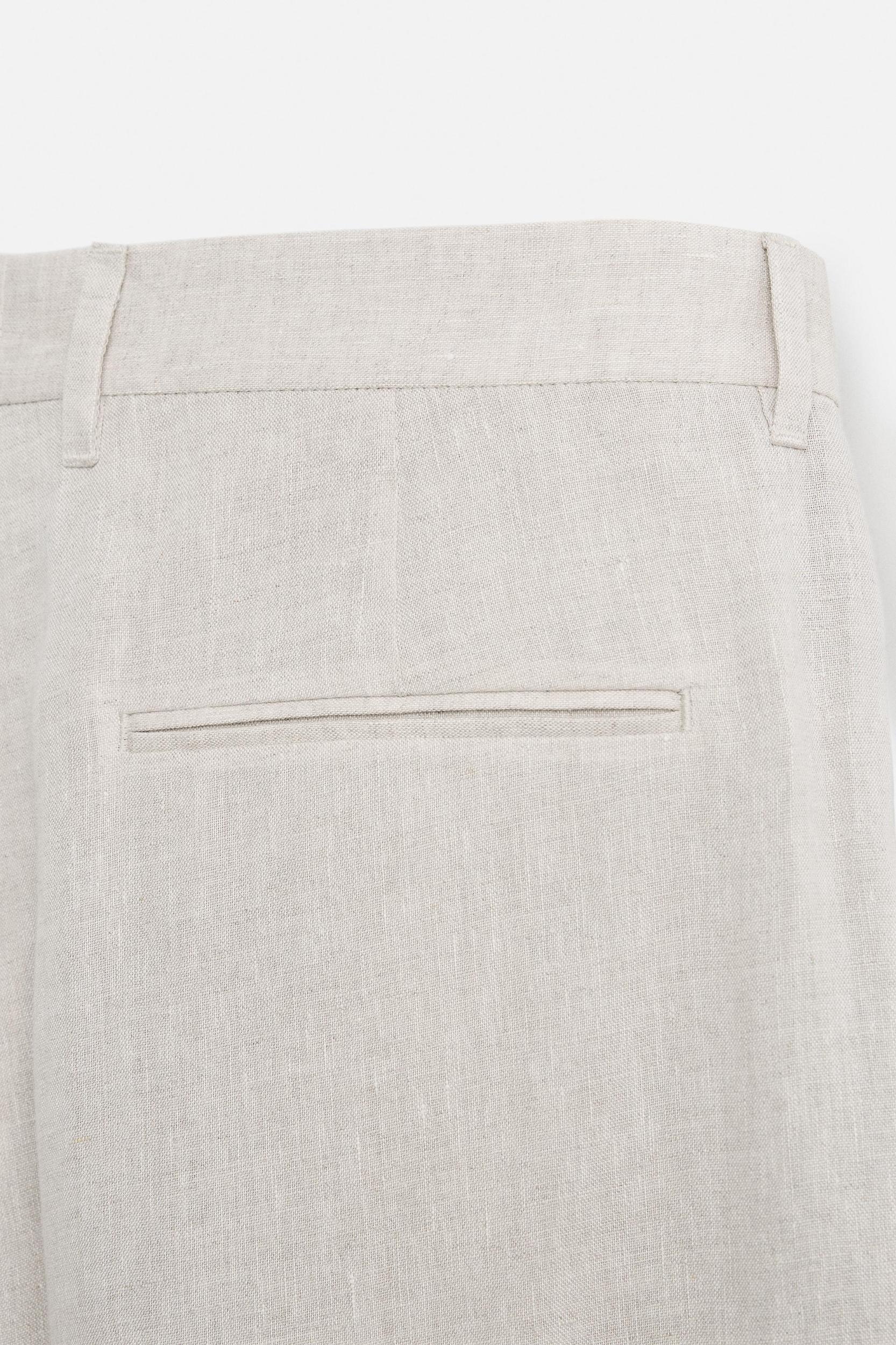 100% LINEN SUIT PANTS Product Image