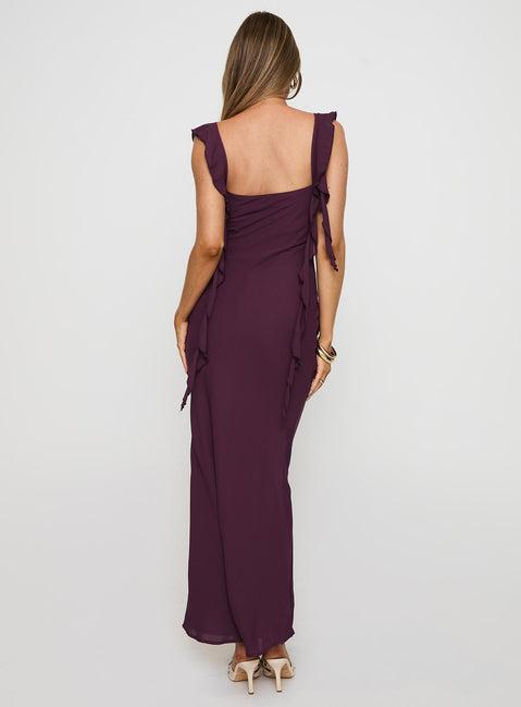 Lanai Maxi Dress Plum Product Image