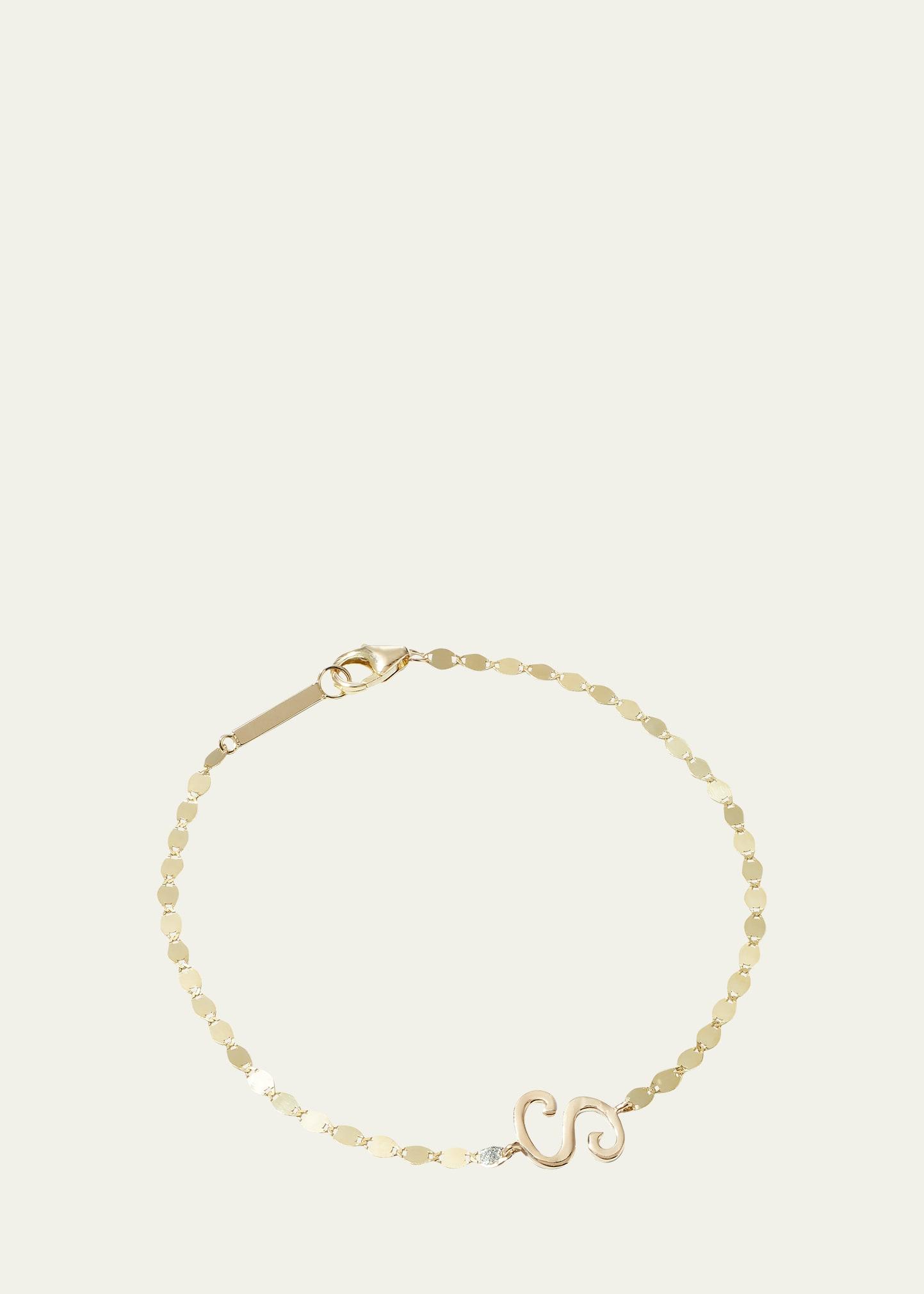 Micro Cursive Initial Bracelet Product Image