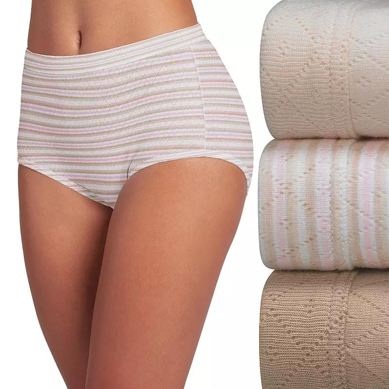 Women's Jockey® Elance Breathe 3-pack Pointelle Briefs Panty Set 1542,  Product Image