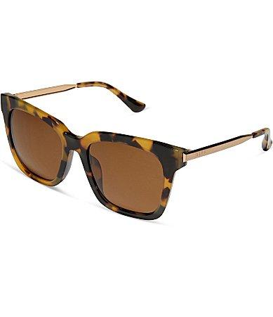 DIFF Eyewear Womens Bella 54mm Square Polarized Sunglasses Product Image