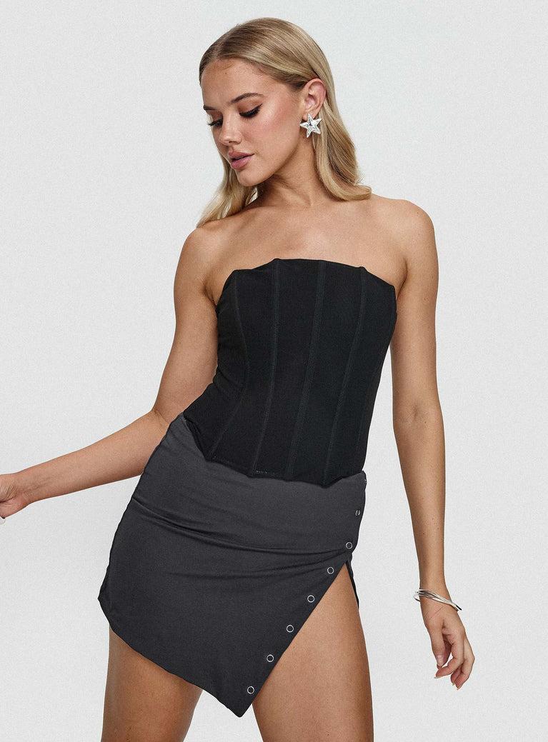 Karre Mini Skirt Slate Grey Product Image