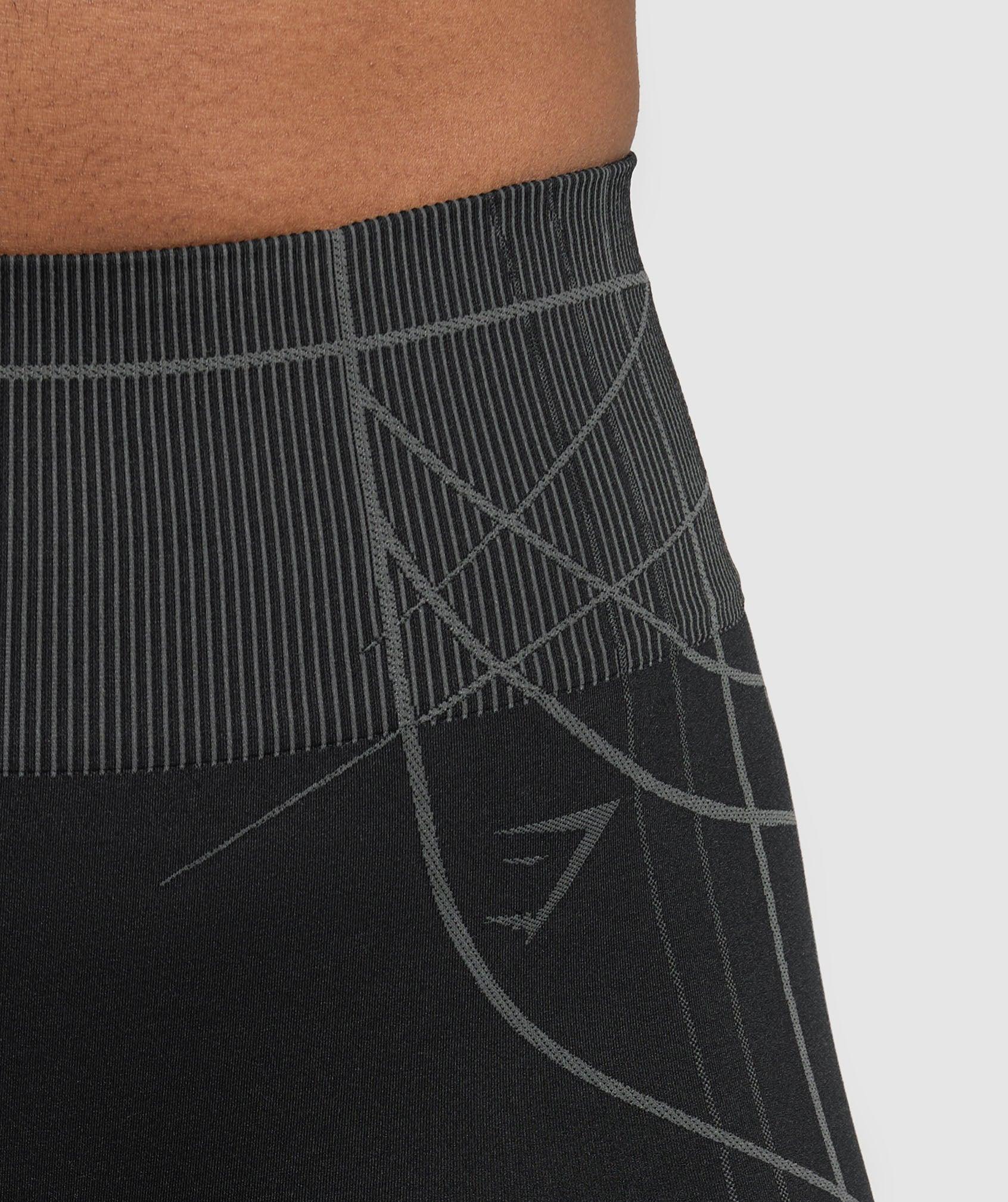 Gymshark Apex Seamless Shorts - Black/Graphite Grey Female Product Image