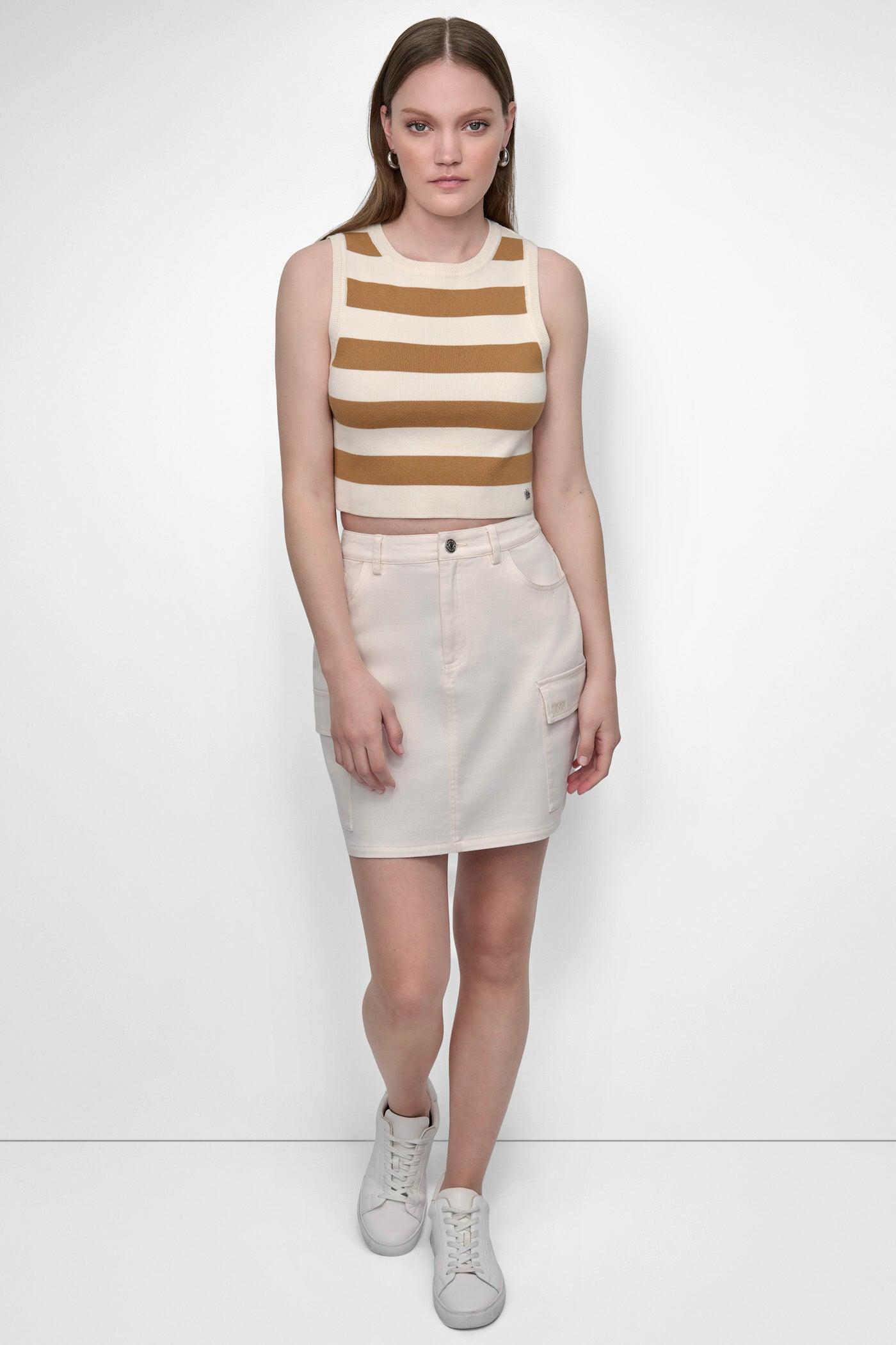 CROPPED JACQUARD SWEATER Product Image