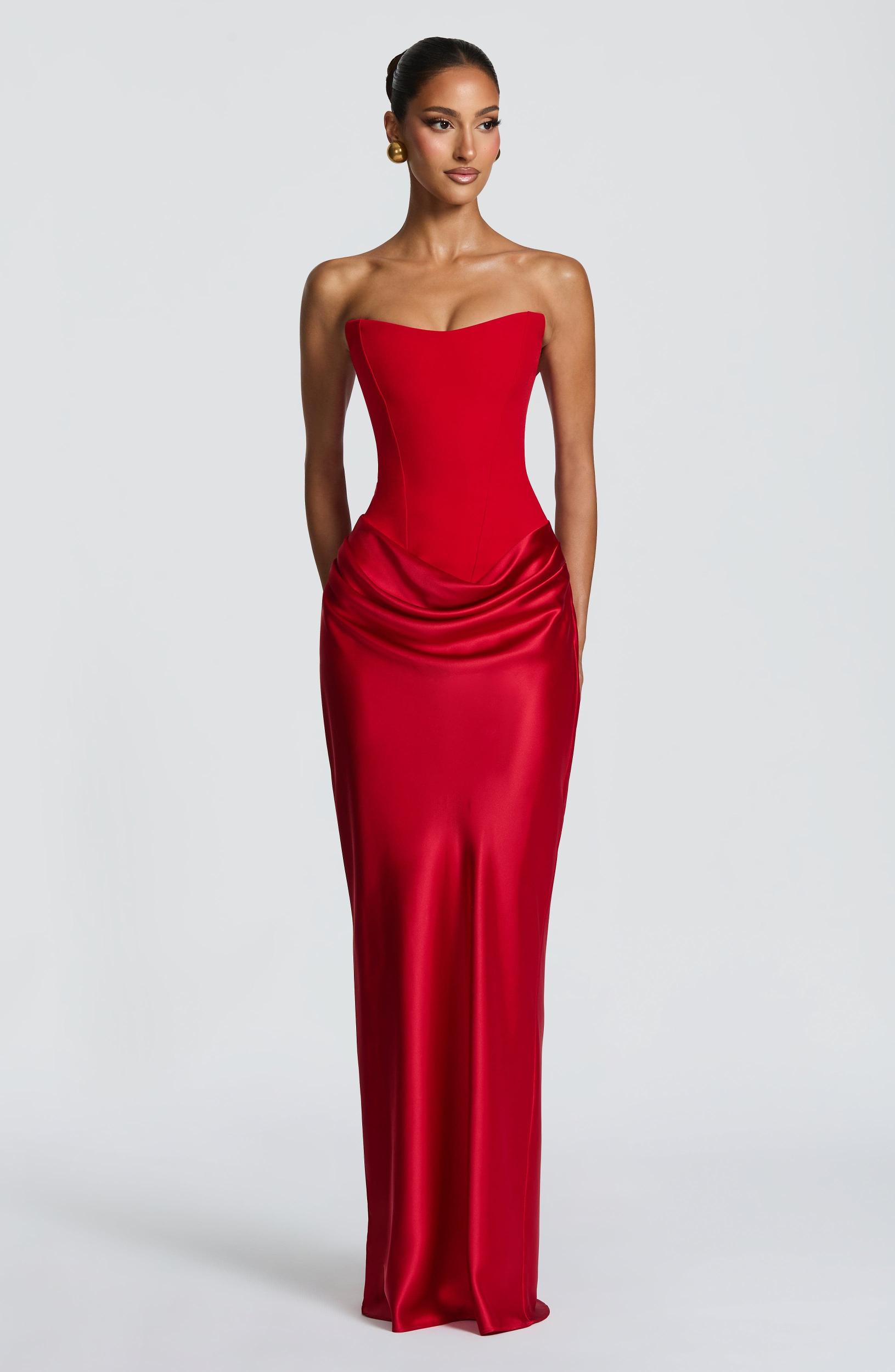 Maggie Maxi Dress - Red Product Image