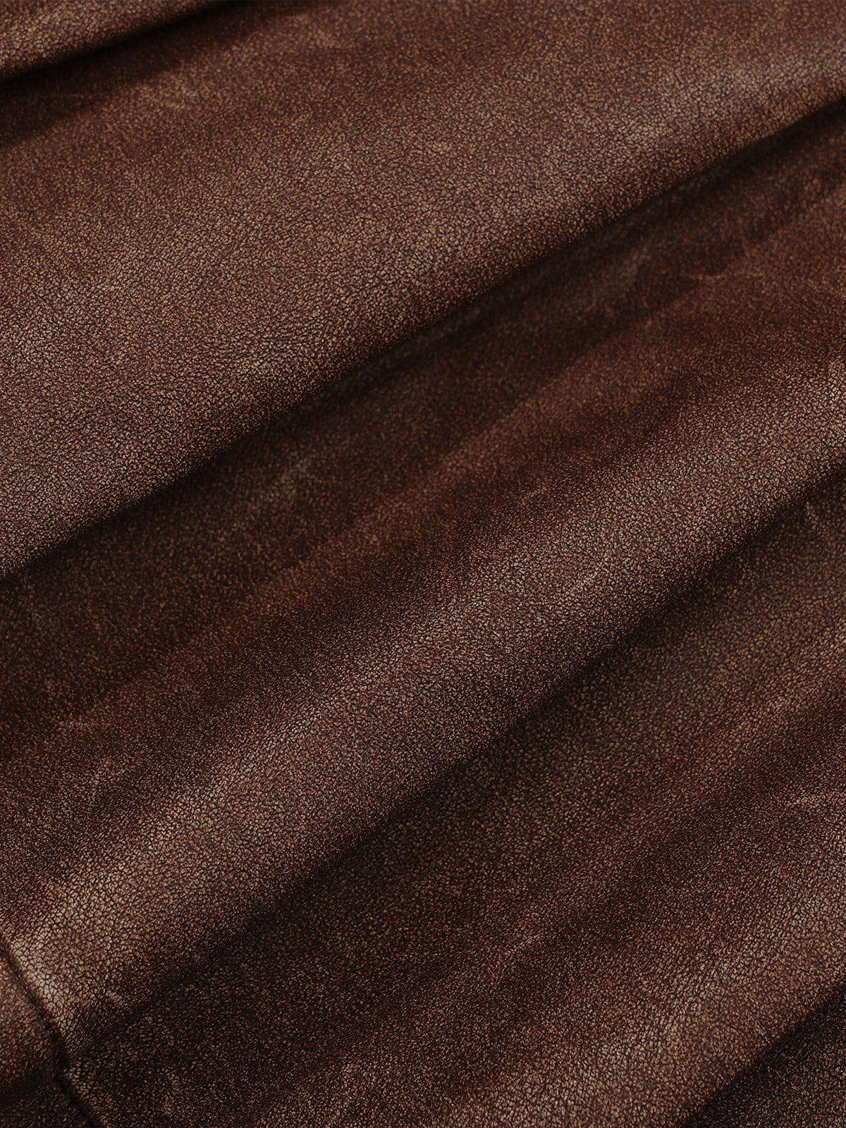 Aelfric Eden Heart Belt Faux Leather Pleated Skirt Female Product Image