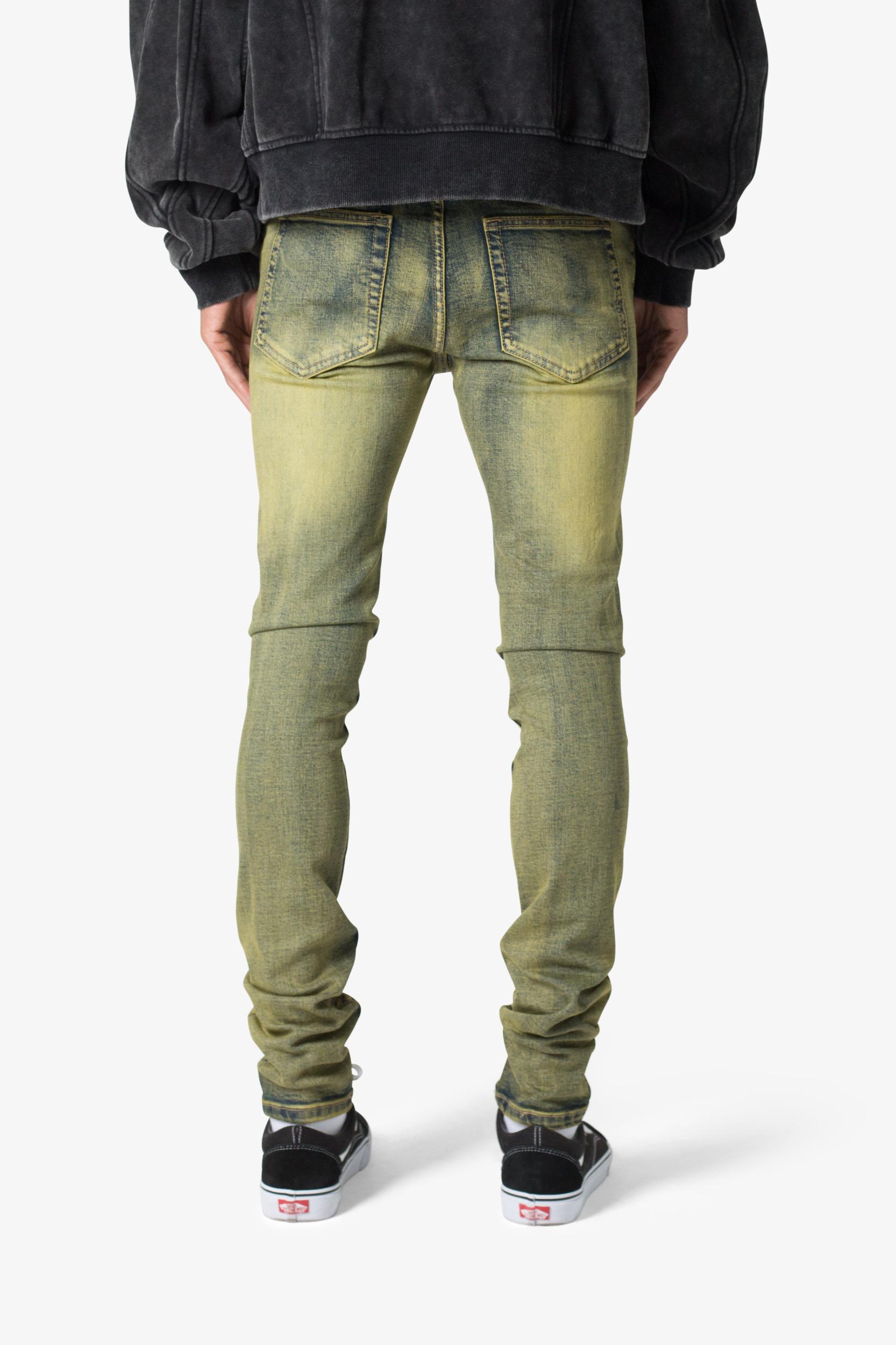 X609 Algae Skinny Denim - Green Product Image