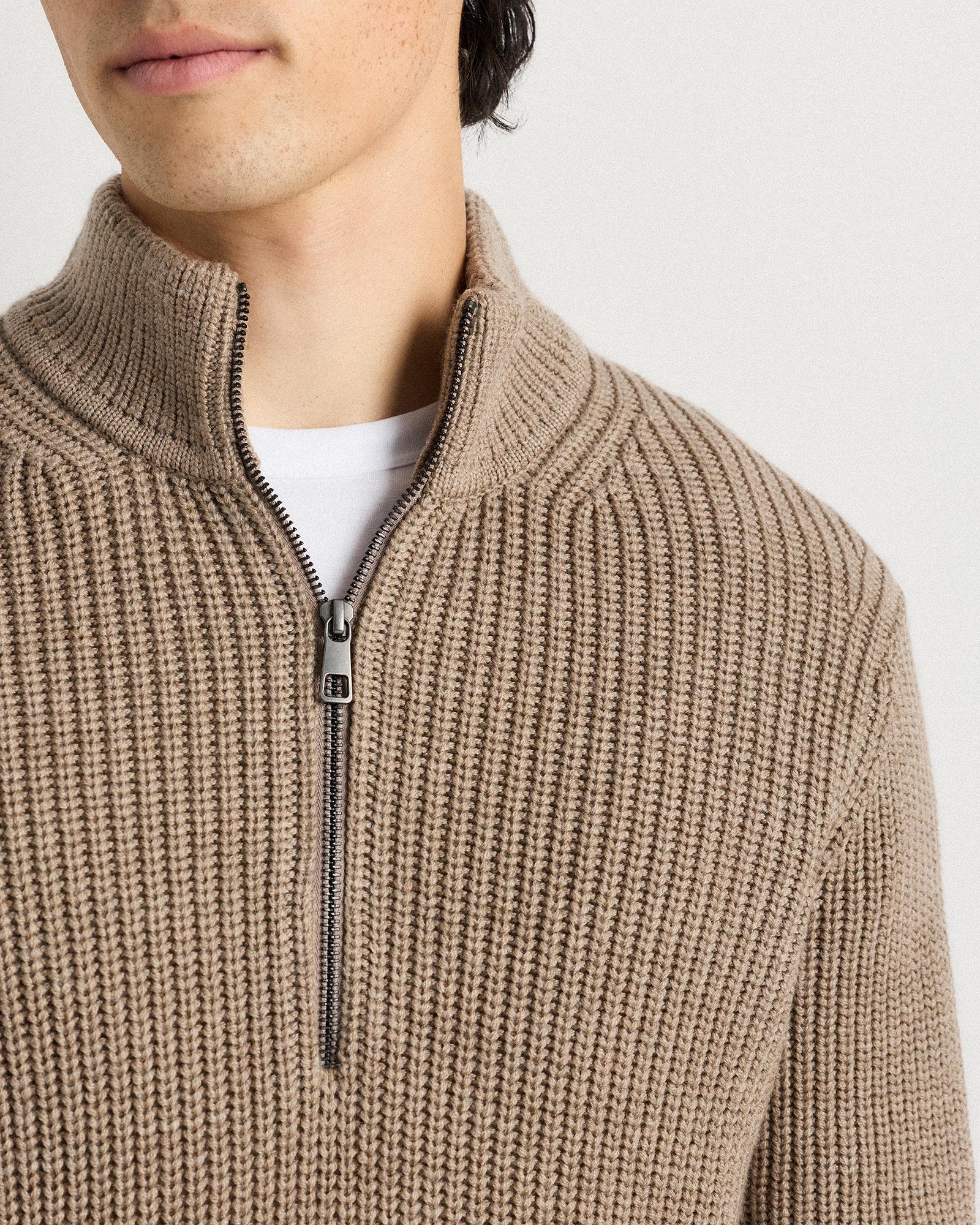 Quince | Men's Australian Merino Wool Half Zip Sweater Size XL Product Image