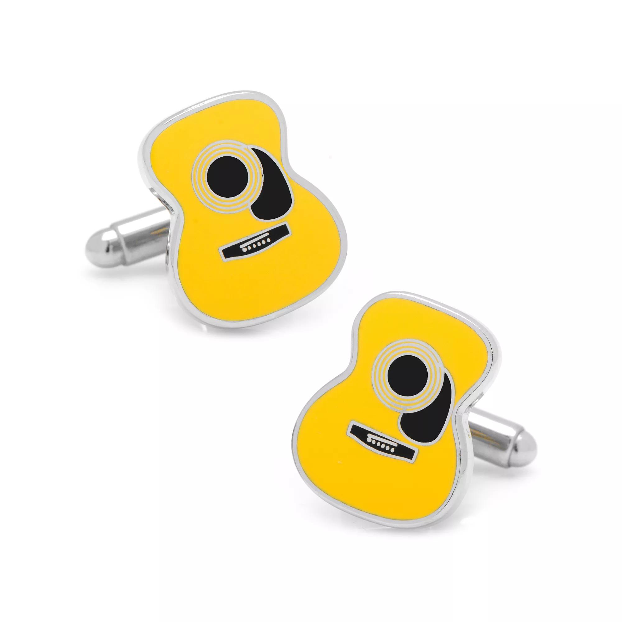 Men's Cuff Links, Inc. Guitar Cuff Links, Yellow Product Image