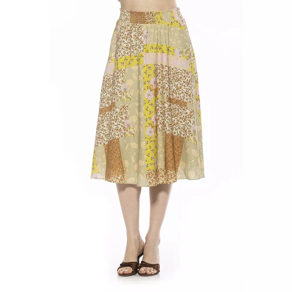 Women's ALEXIA ADMOR Kliene Smocked Waistband Skirt,  Product Image