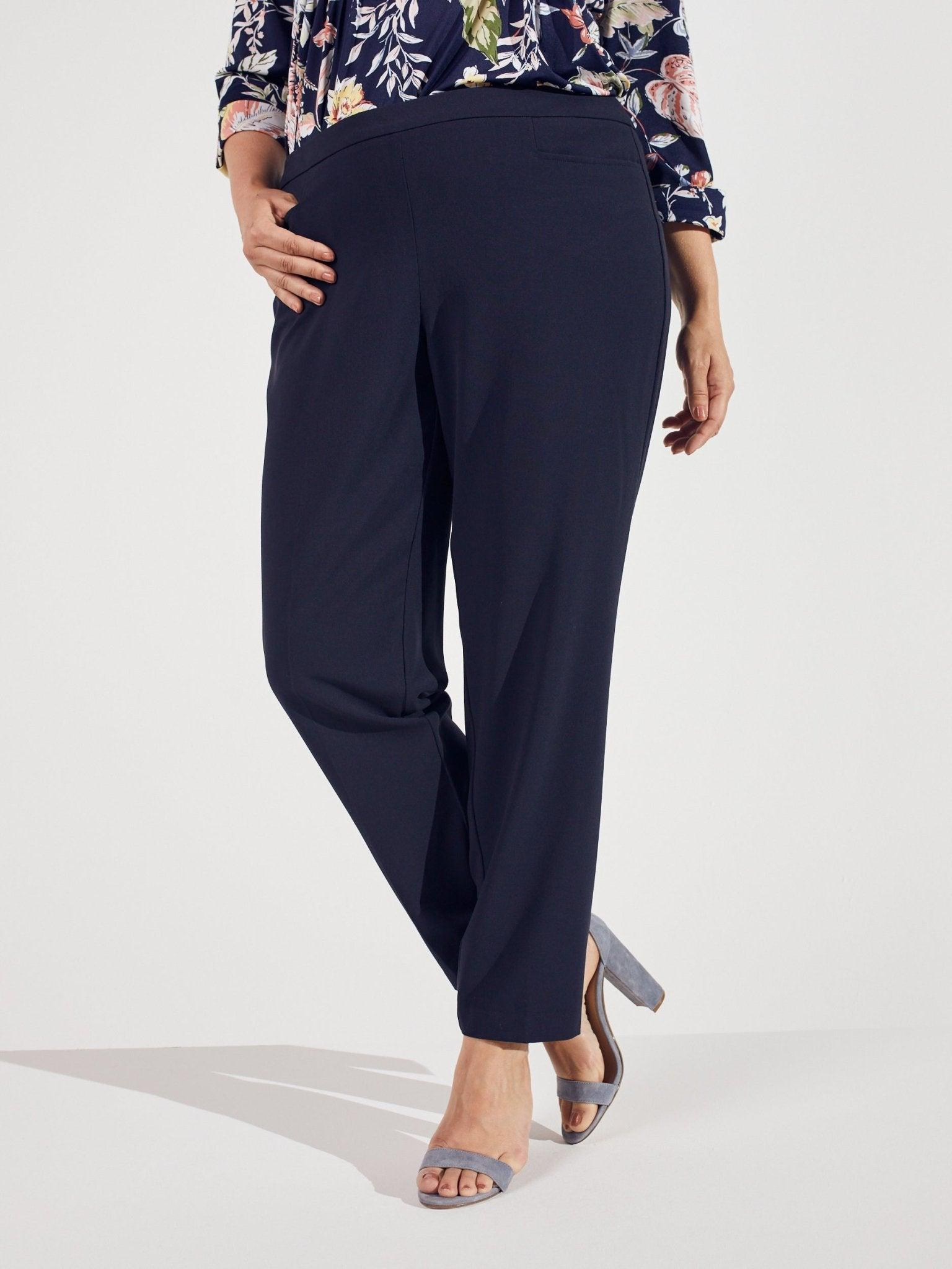 Roz & Ali™ Pull On Tummy Control Pants With L Pockets, Tall Length Plus Product Image