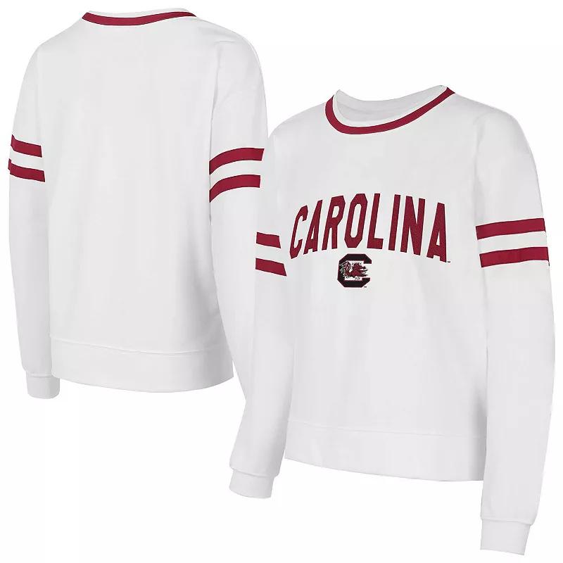 Womens Concepts Sport South Carolina Gamecocks Borough French Terry Arch Over Long Sleeve T-Shirt Product Image