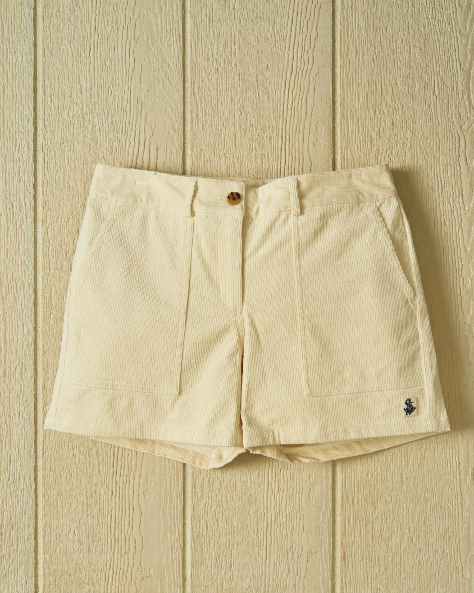Women's Malibu Corduroy Short in Natural Product Image