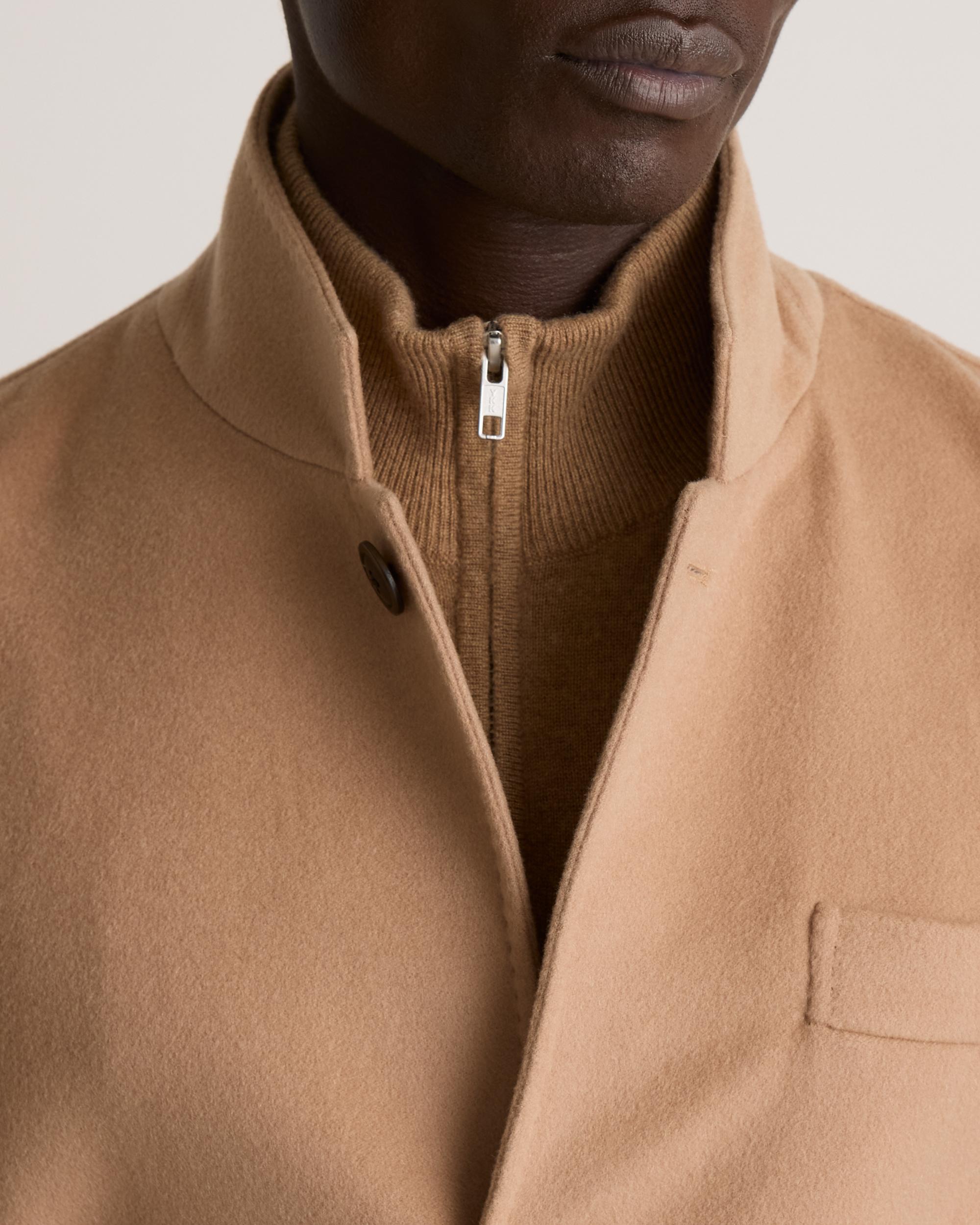 Quince | Men's 100% Mongolian Cashmere Stand Collar Blazer Size XL Product Image