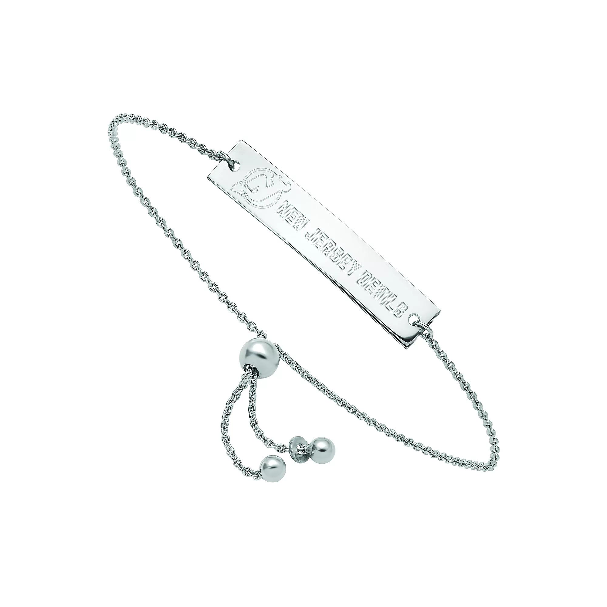 LogoArt Sterling Silver Georgia Small Bar Adjustable Bracelet, Women's, Size: 9" Product Image