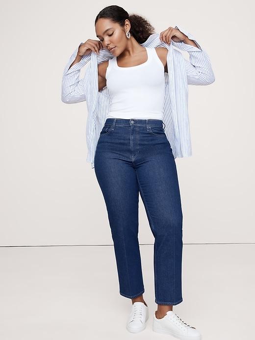 High-Rise Straight Jean Product Image