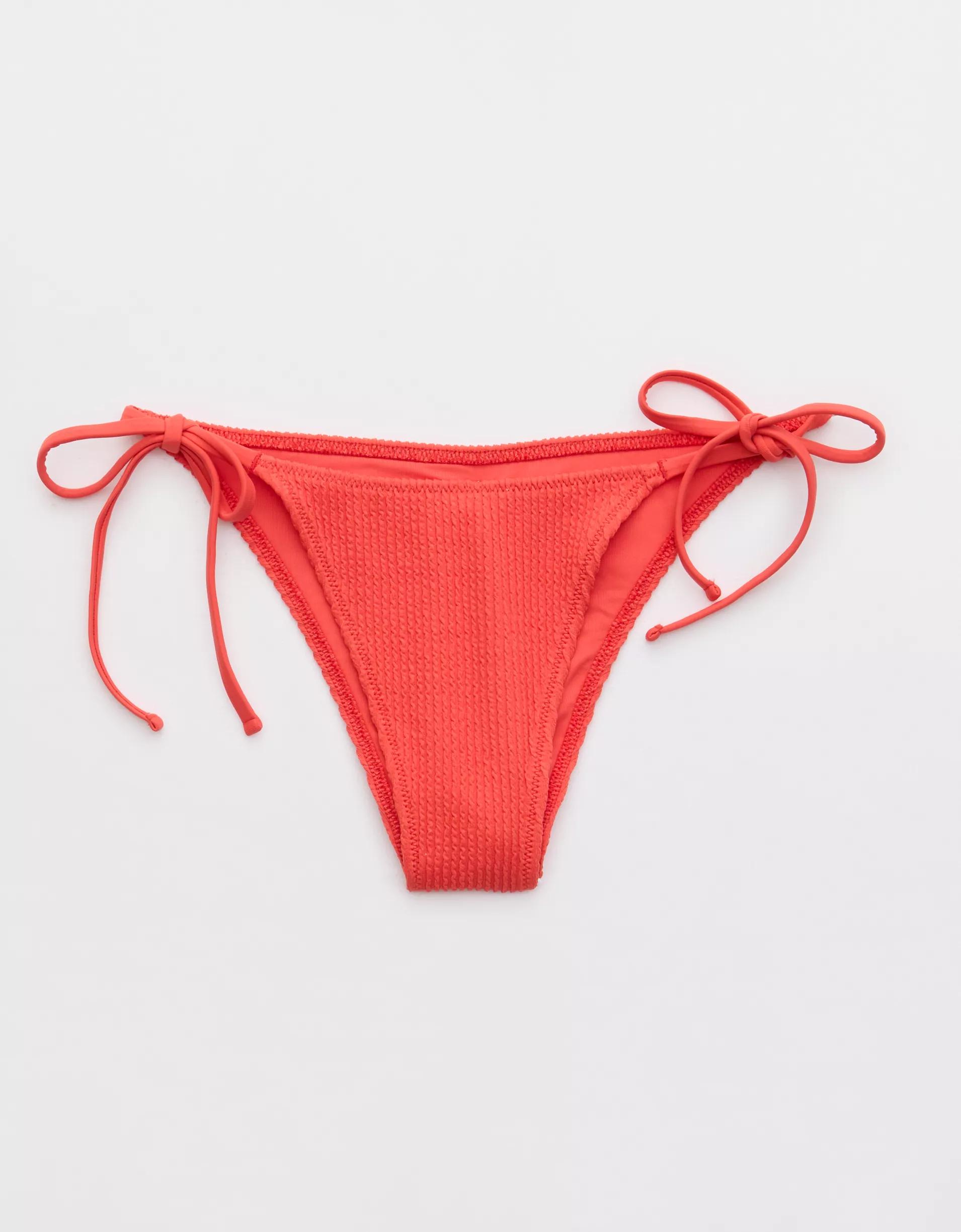 Aerie Crinkle Cheekiest Tie Bikini Bottom Product Image