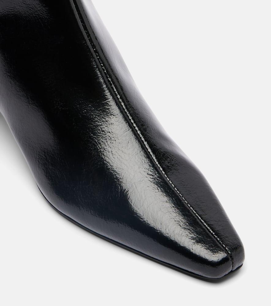 TOTÊME Toteme Slim Kitten Heel Pointed Toe Bootie In Black Product Image