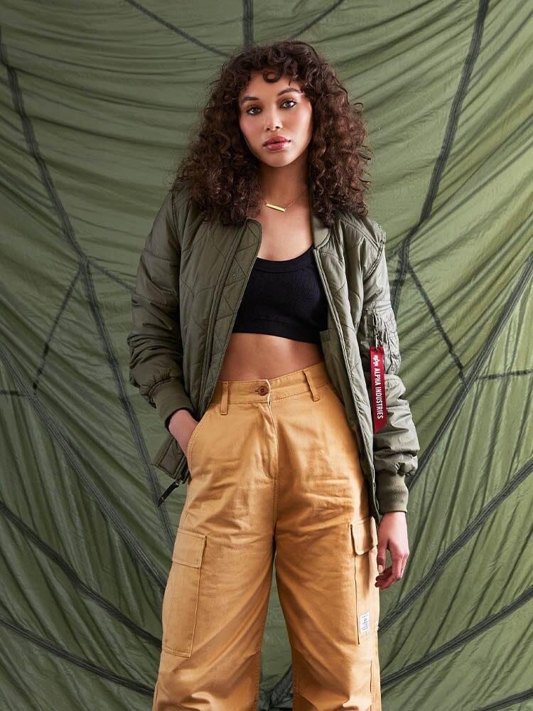 L-2B QUILTED BOMBER JACKET Unisex Product Image