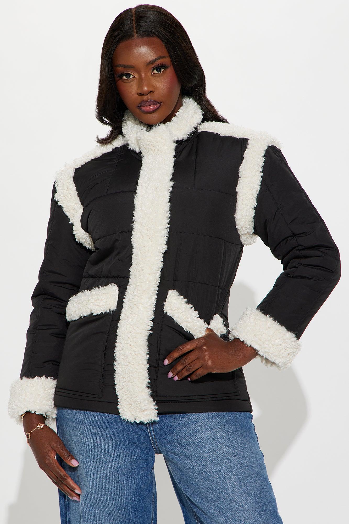 Warmer Days Puffer Jacket  - Black Female Product Image
