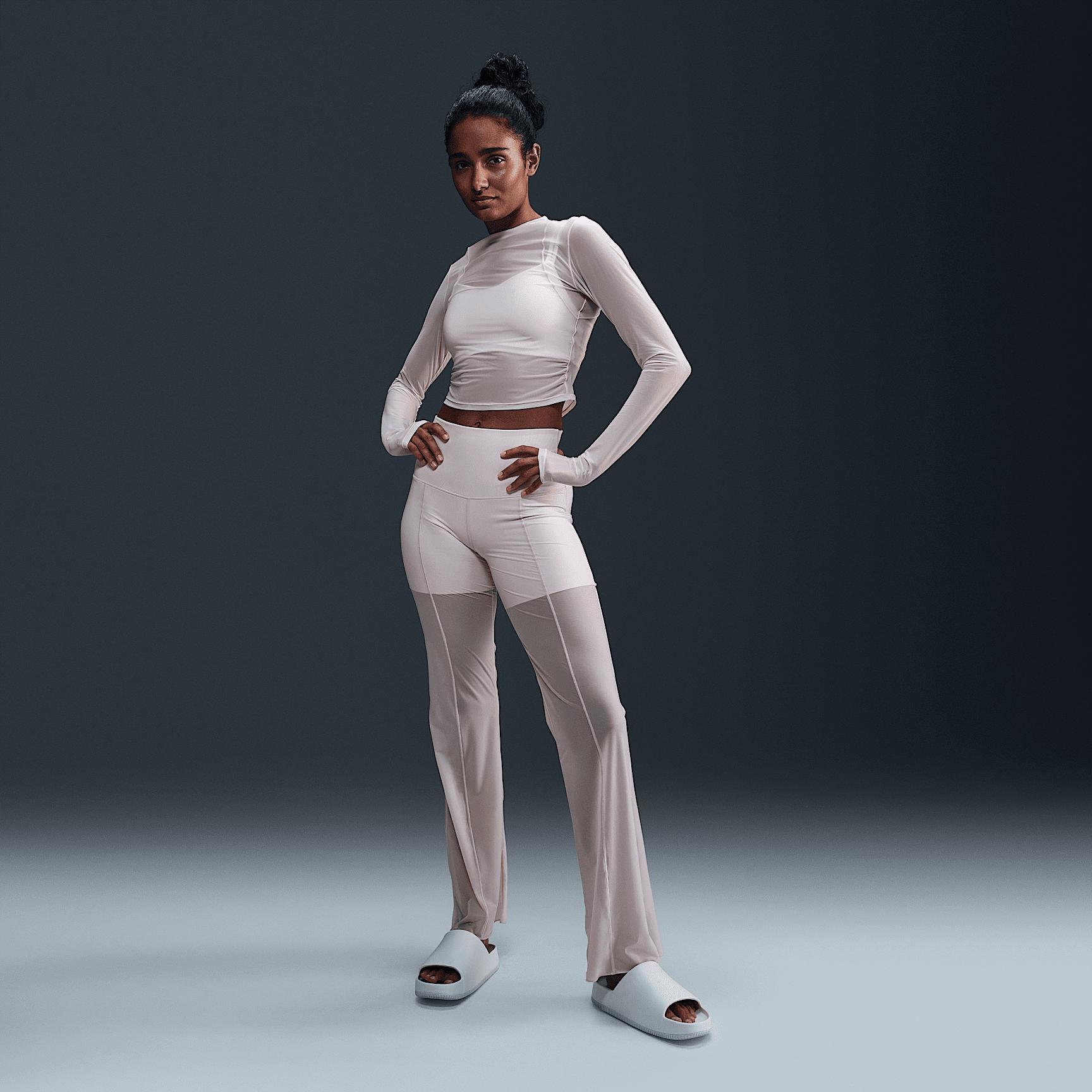 Nike Women's Zenvy Sheer Gentle-Support High-Waisted Full-Length Pants Product Image