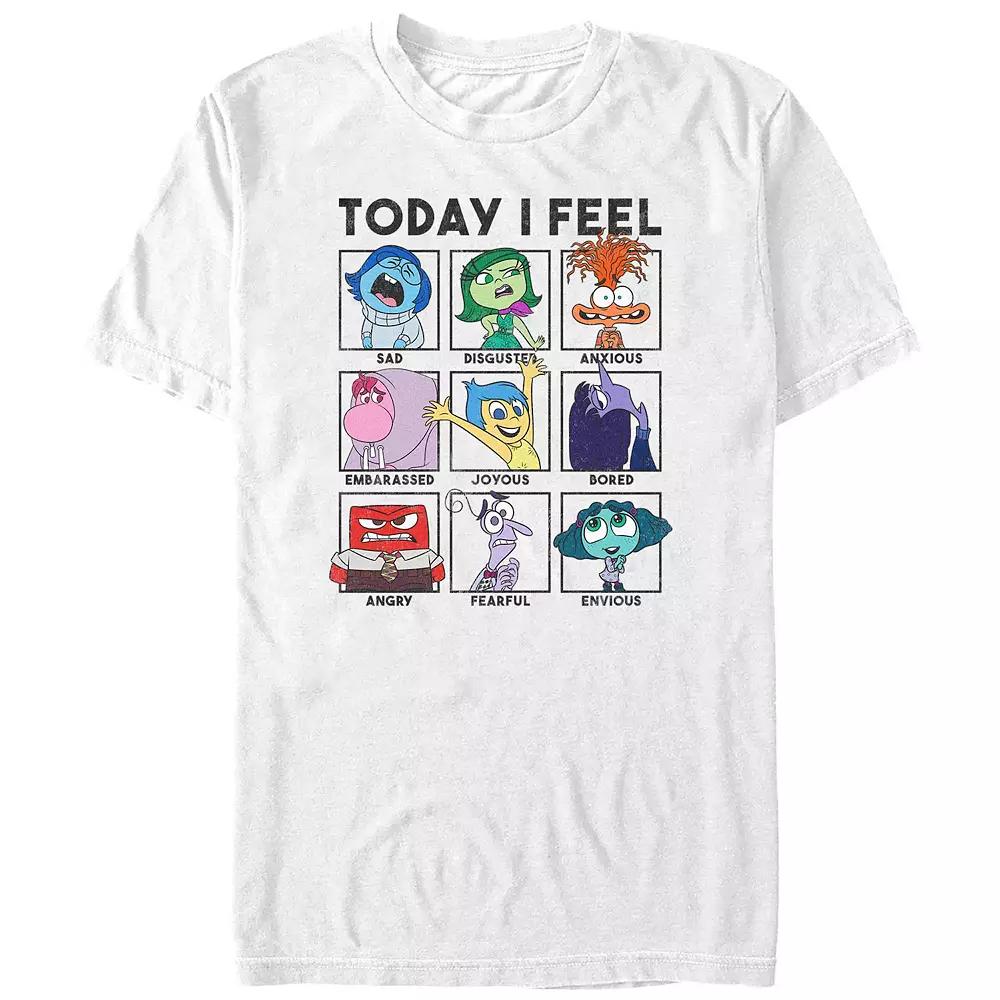 Men's Inside Out 2 Today I Feel Group Shot Emotion Boxes Graphic Tee,  Product Image