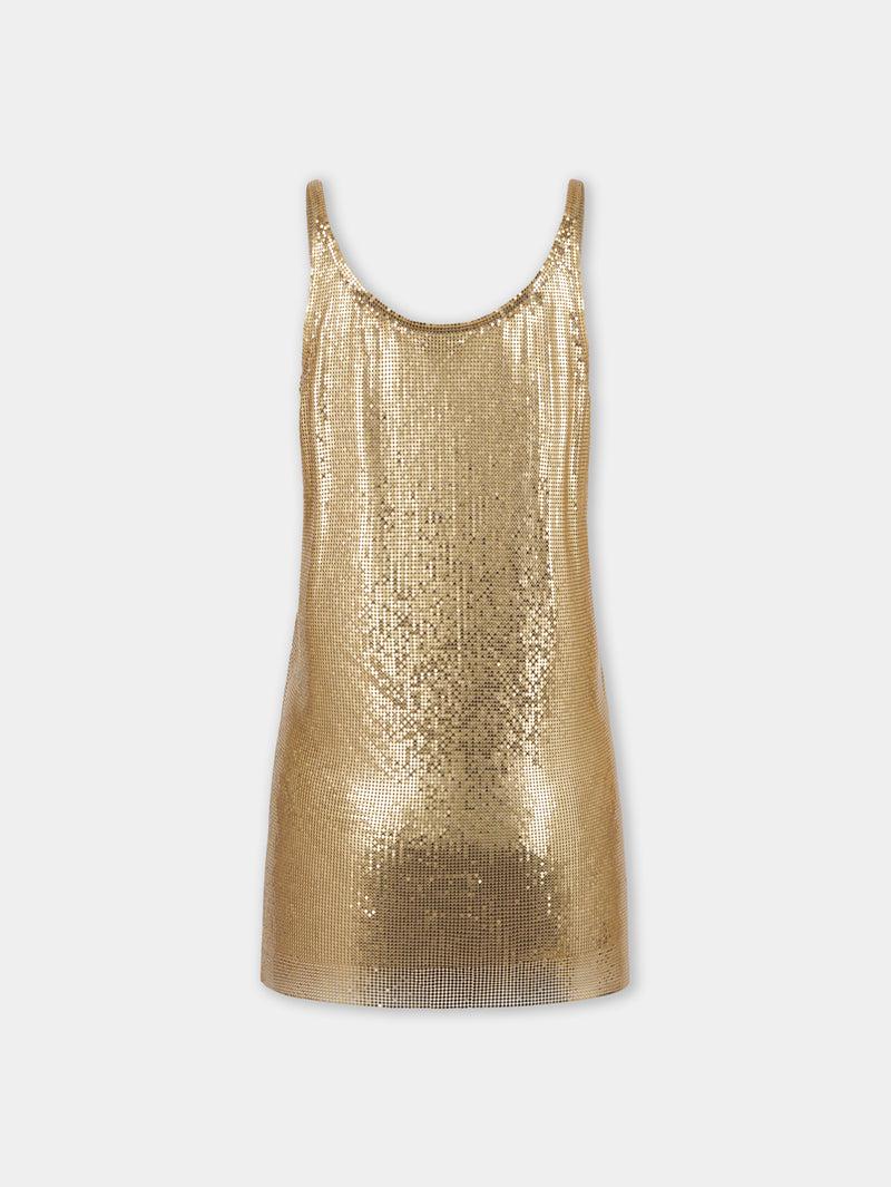 GOLD TANK TOP IN MESH Product Image