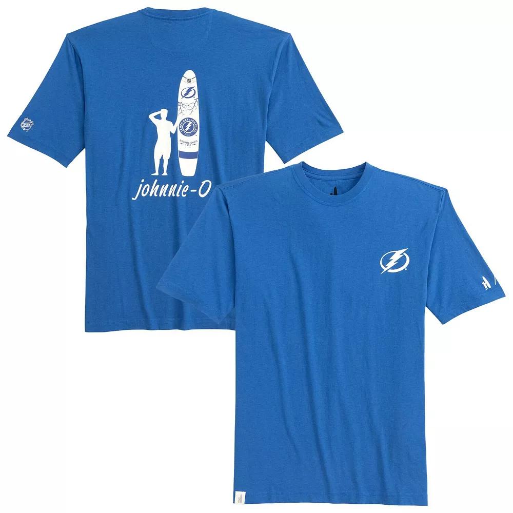 Men's johnnie-O Blue Tampa Bay Lightning Heathered Spencer T-Shirt, Size: XL, Lgh Blue Product Image