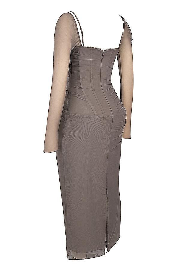 Katarina  smoke maxi dress - sale Product Image
