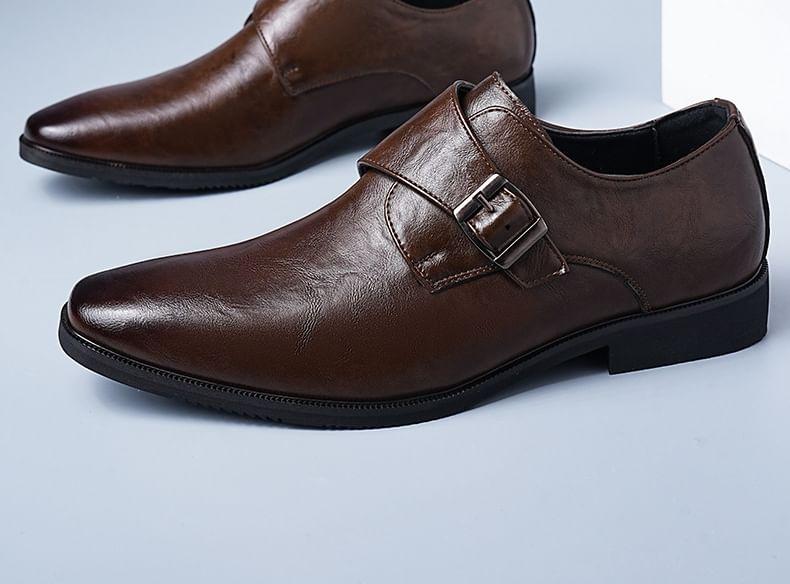 Plain Monk Strap Loafers Product Image