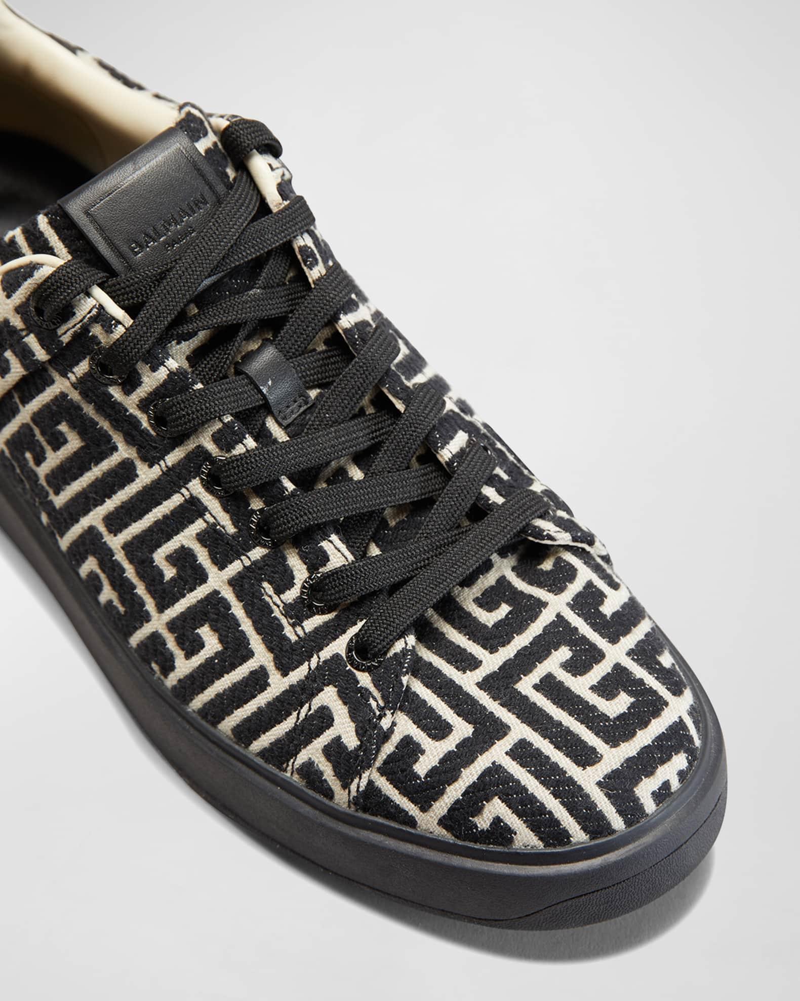 Men's B-Court Jacquard Monogram Low Top Sneakers Product Image