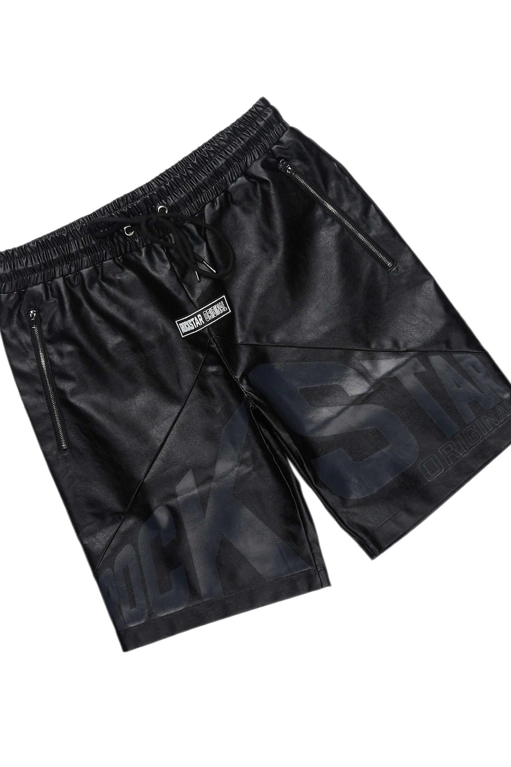 Zayn Black/Black Graphic Short Set Male Product Image