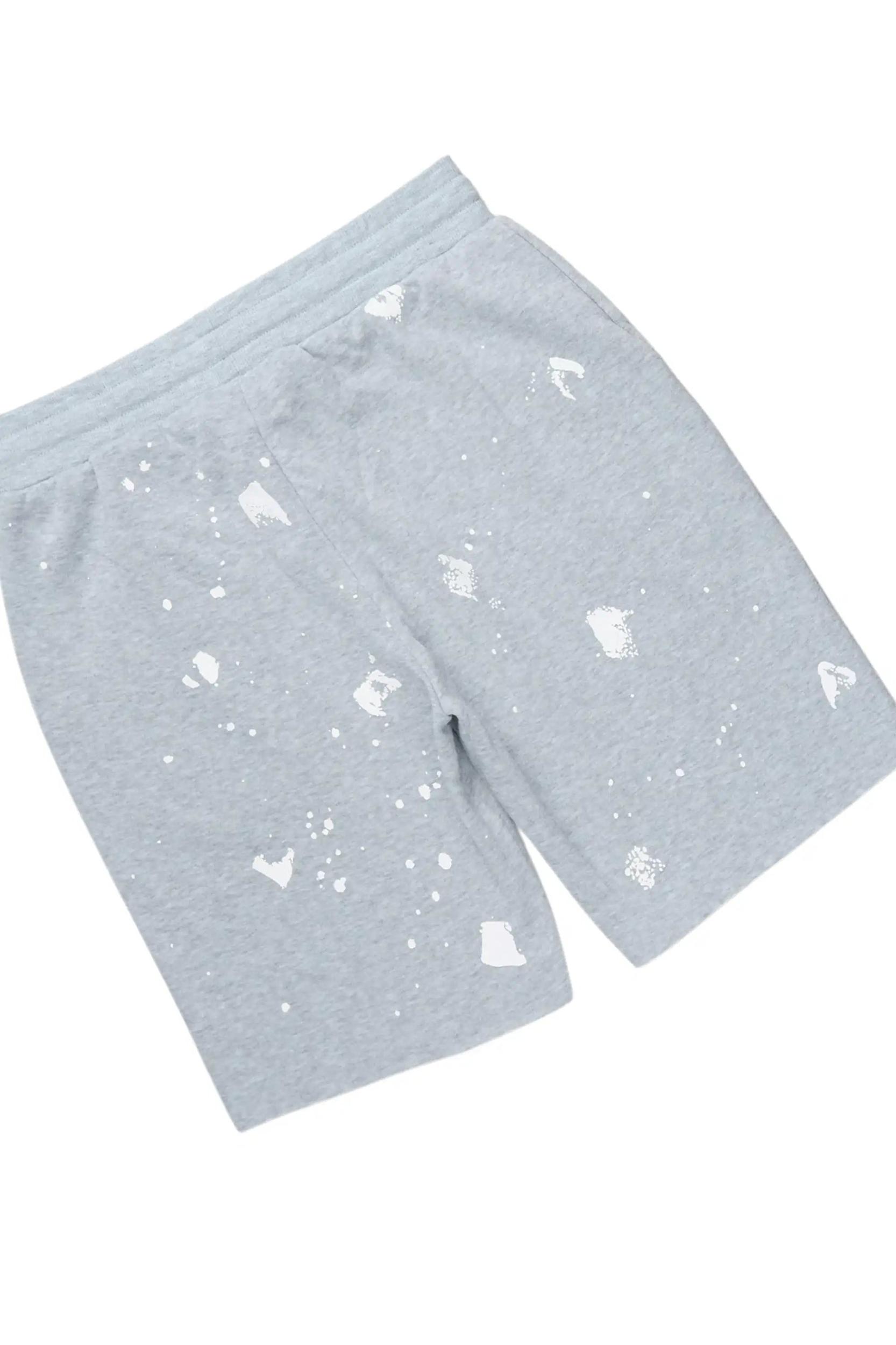 Just Between Us Heather Grey Short Set Female Product Image