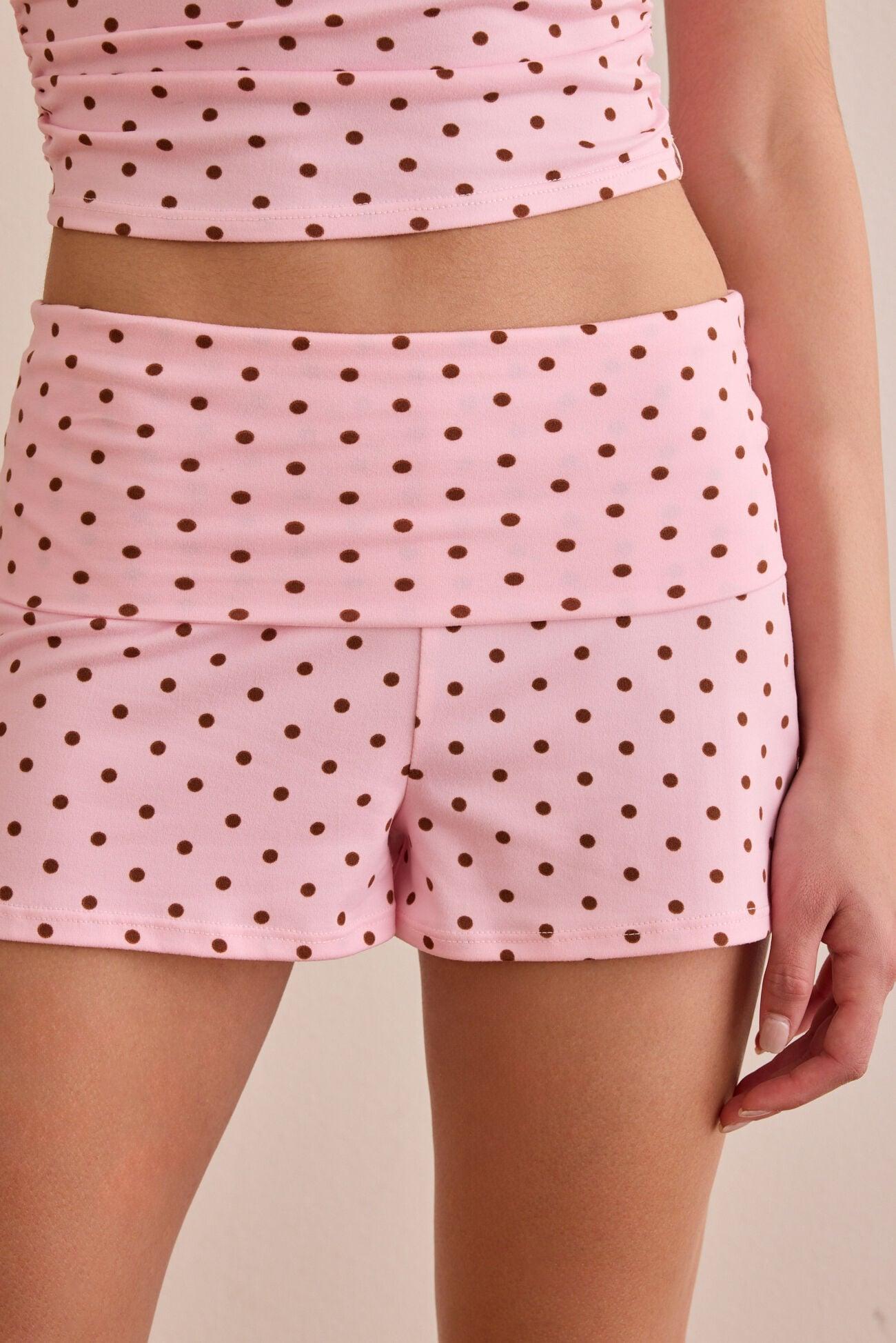 Fast Lane Polka Dot Foldover Shorts Product Image