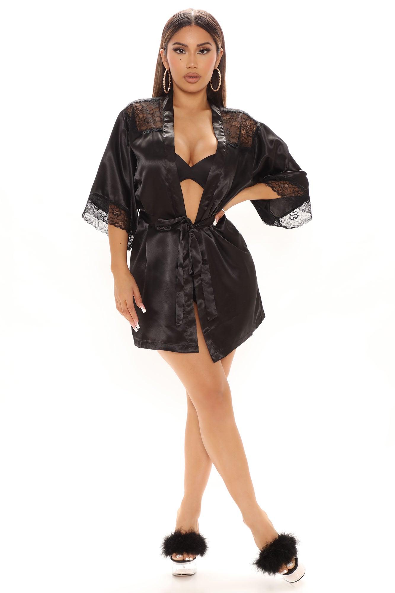 Evening Affair Robe - Black Product Image