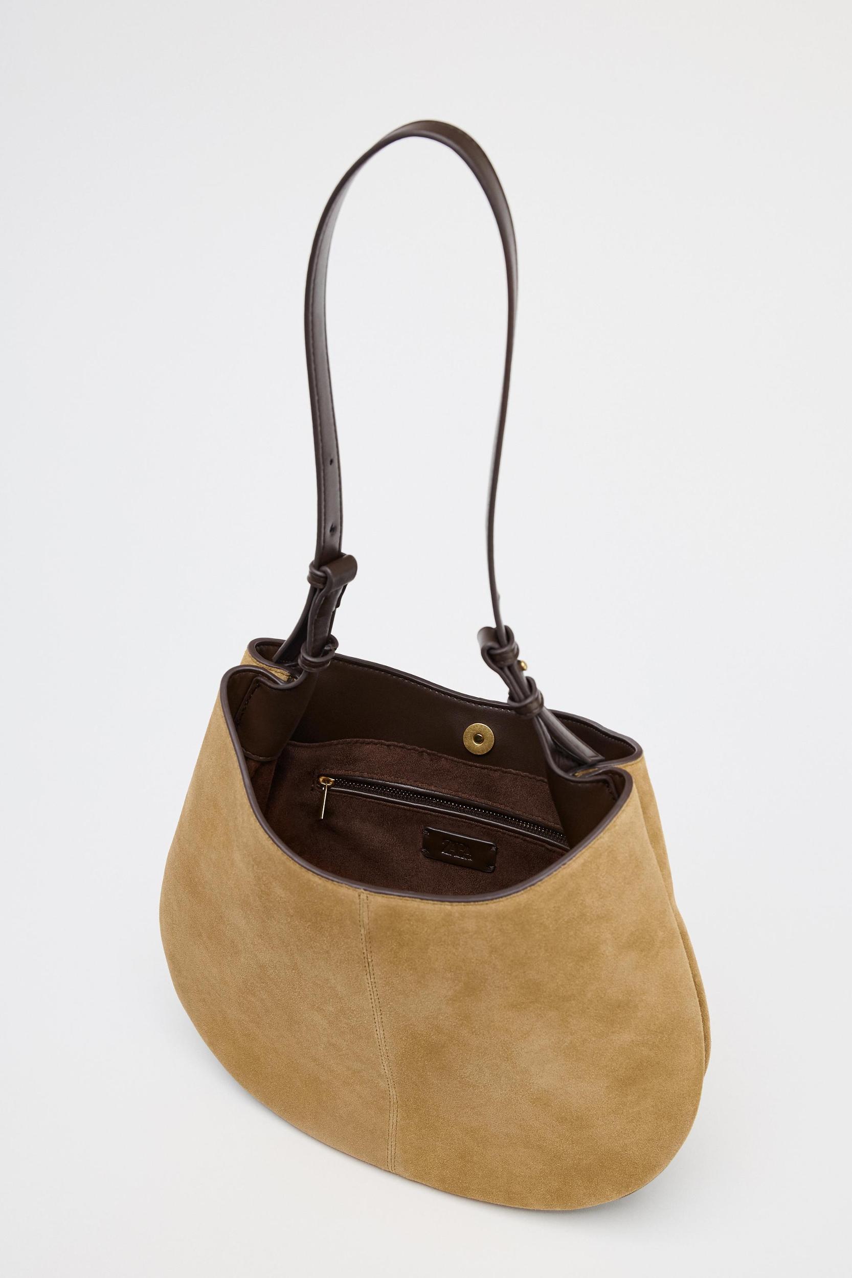 SPLIT LEATHER SHOULDER BAG Product Image