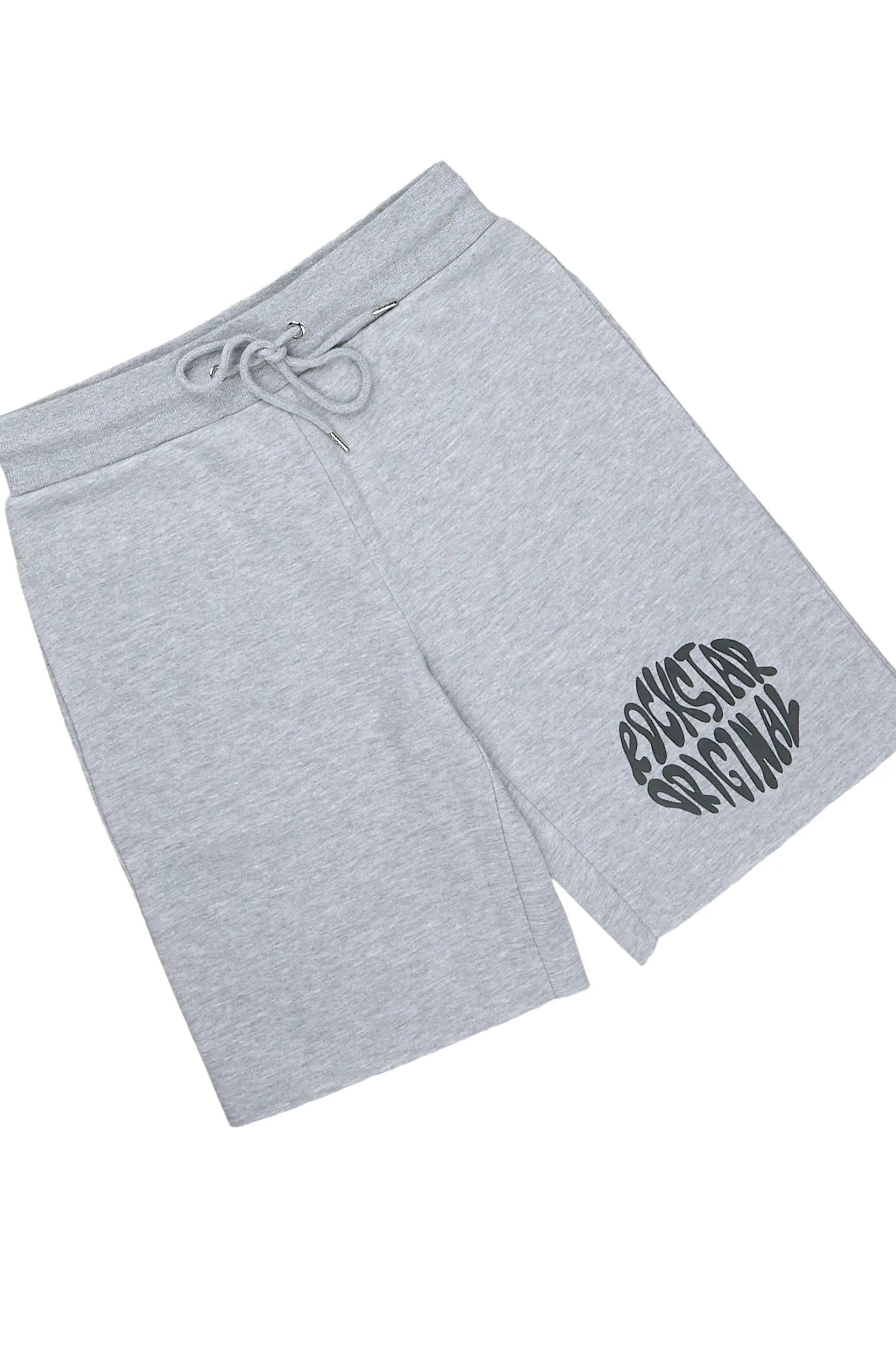 Thierry Heather Grey T-Shirt/Short Set Male Product Image