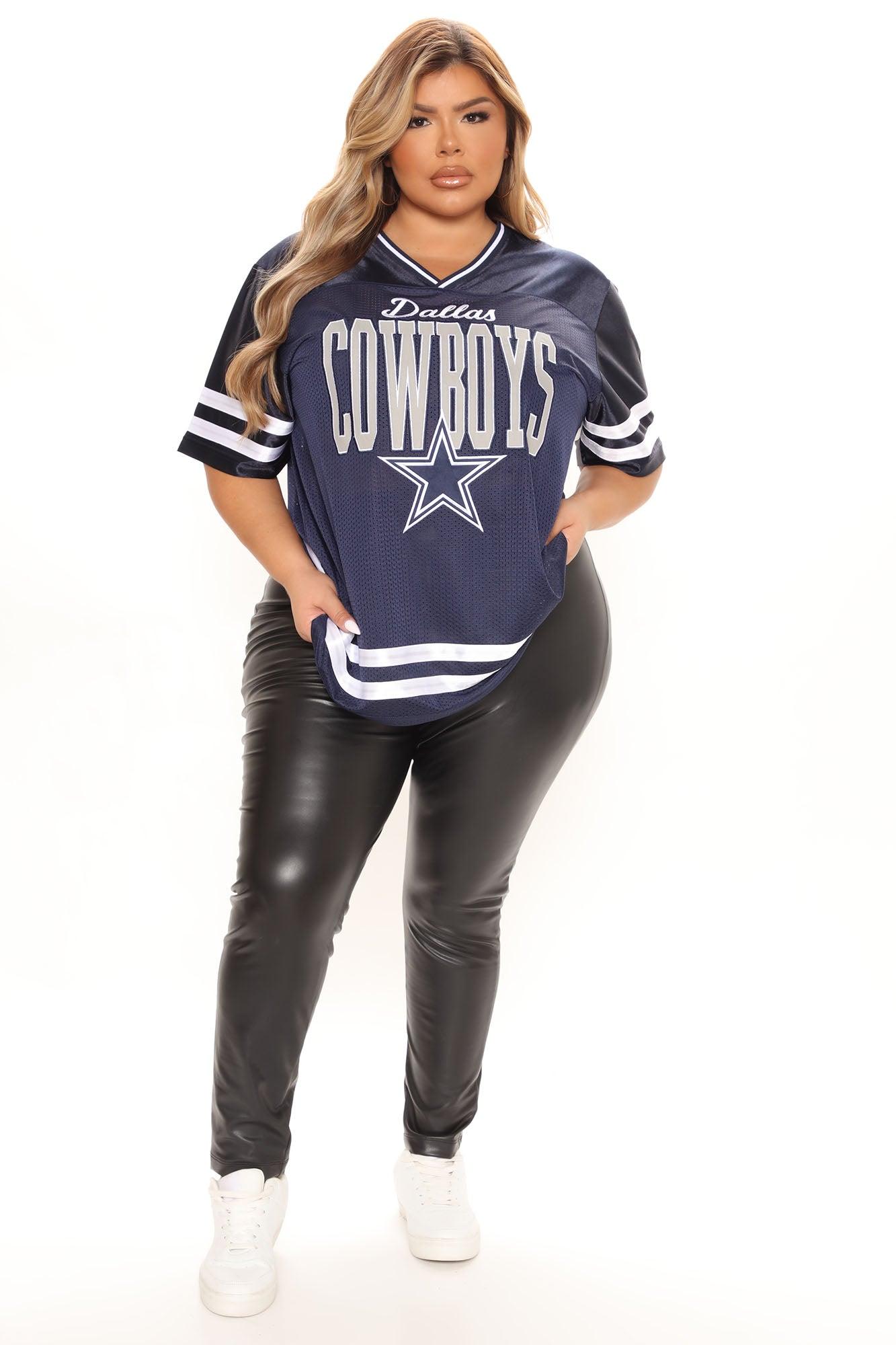 NFL Ain't No Rookie Cowboys Mesh Top - Navy Product Image