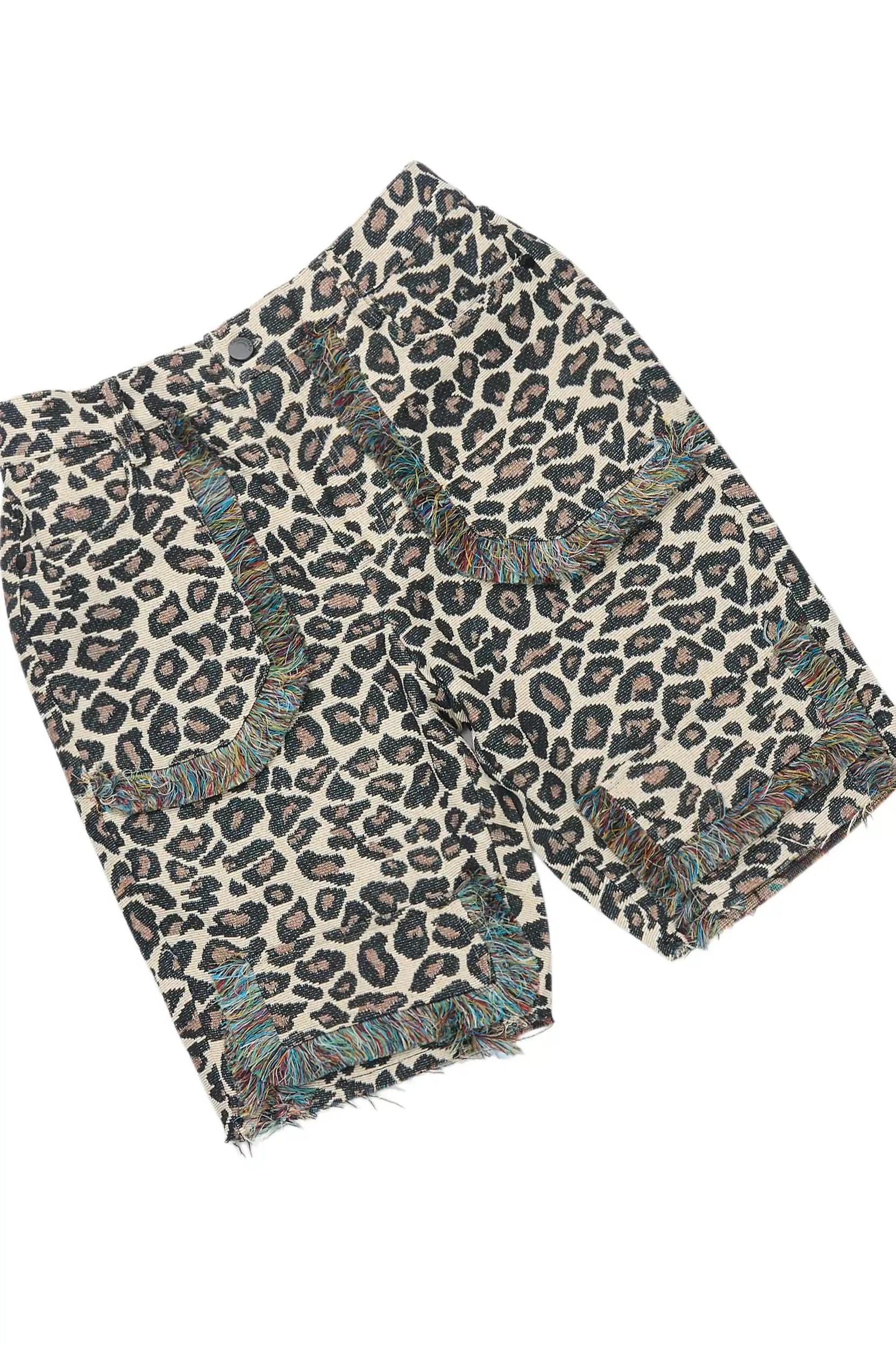 Jelissa Black/Beige T-Shirt Short Set Female Product Image