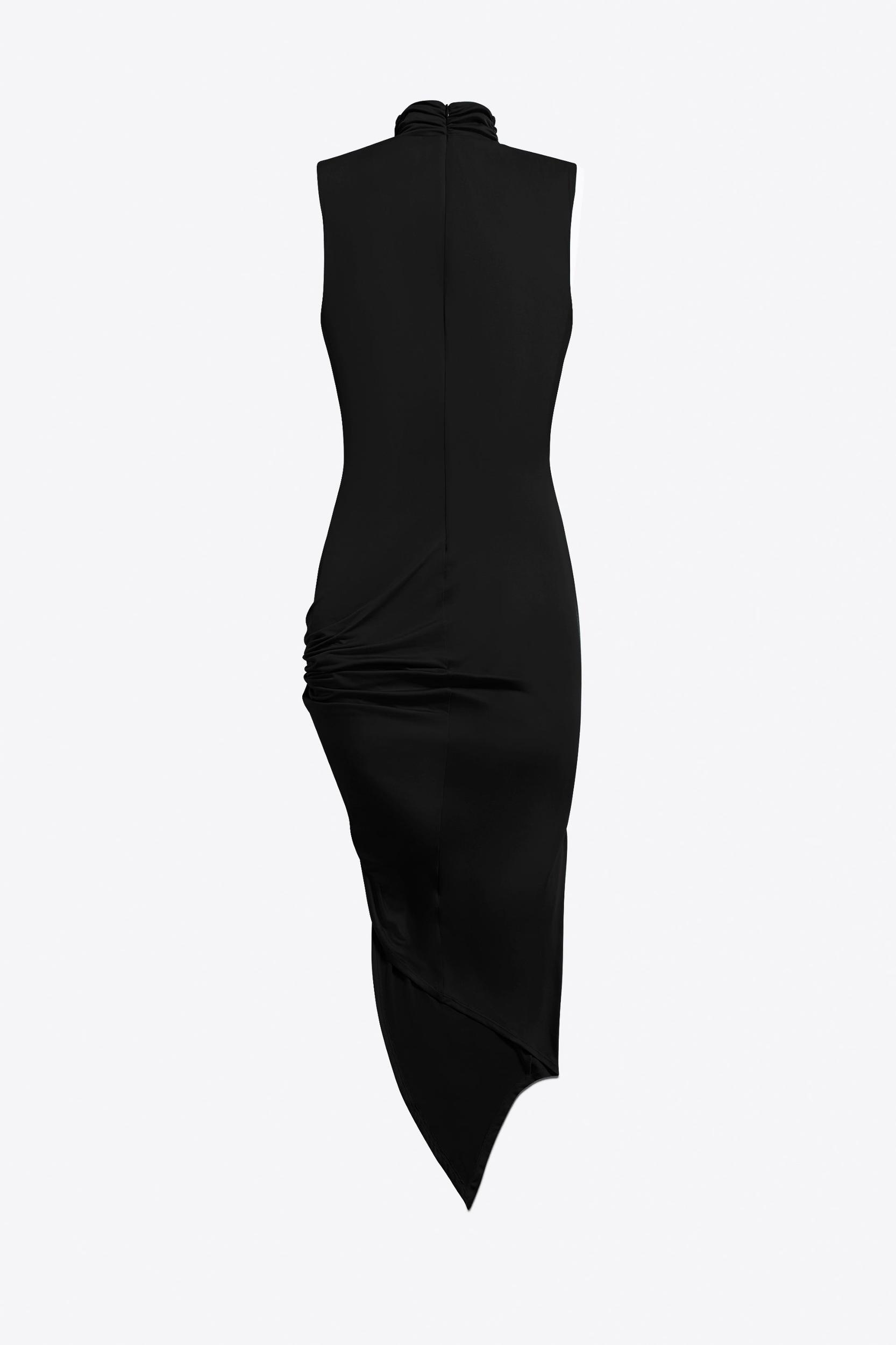 Crystal Cluster Draped Midi Dress Product Image