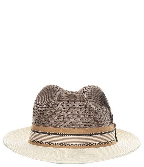 Biltmore by Dorfman Milano Straw Braided Fedora Hat Product Image