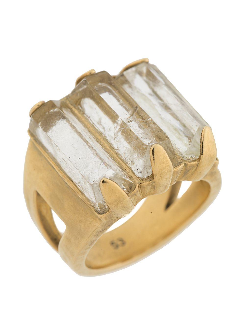  Stones rock crystal ring Product Image
