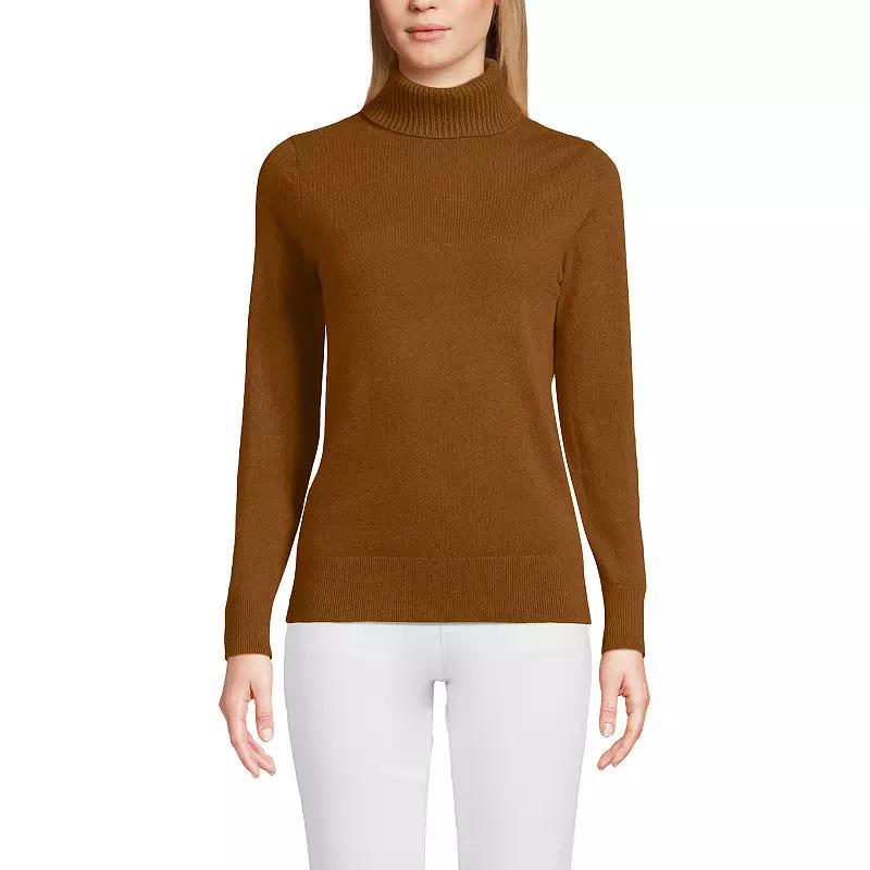 Women's Lands' End Turtleneck Cashmere Sweater,  Product Image