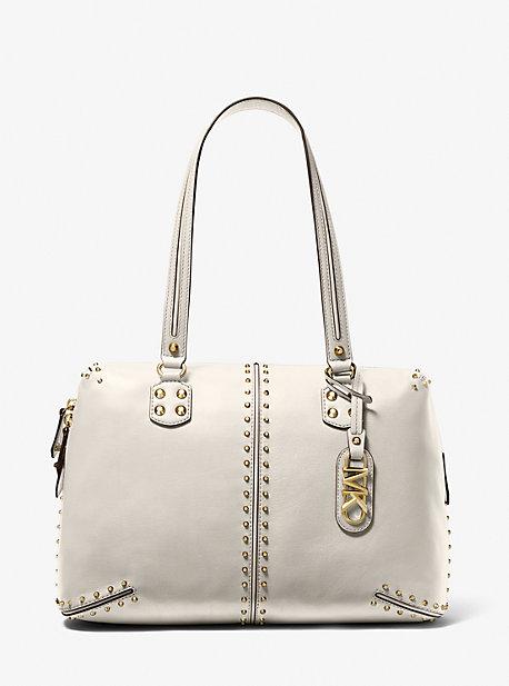Astor Large Studded Leather Tote Bag Product Image