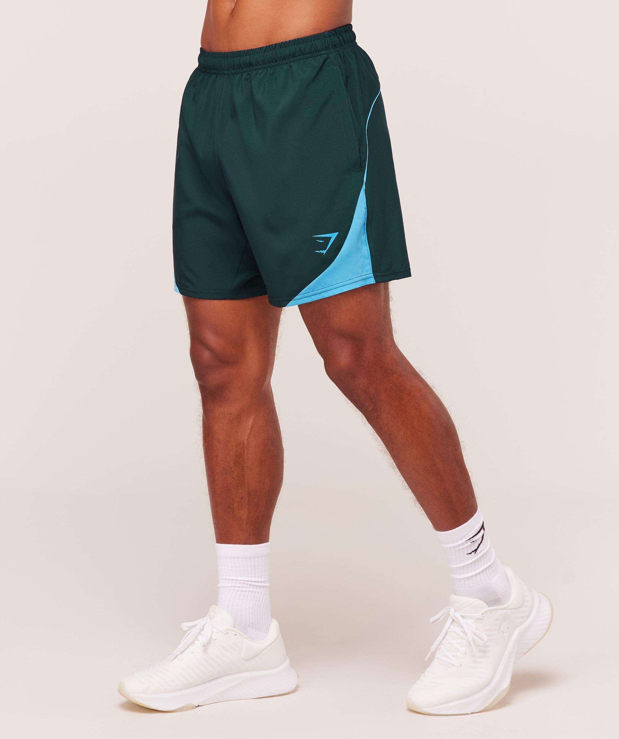 Gymshark Arrival Block 6" Shorts - Deep Petrol Blue Male Product Image