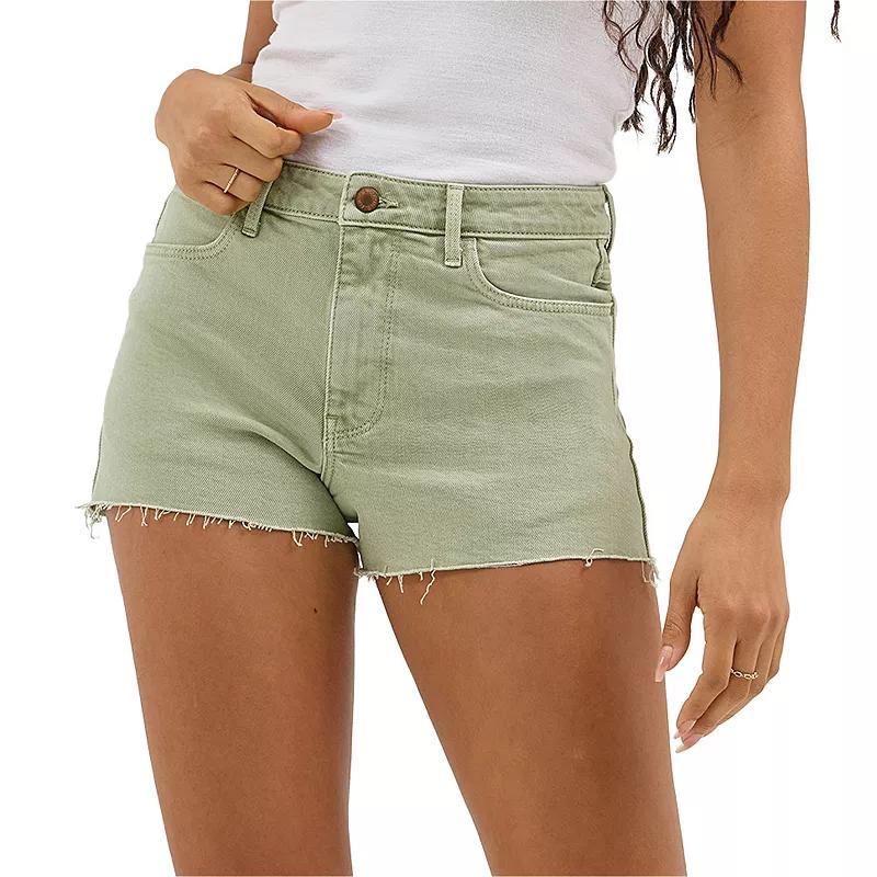 Women's Wrangler High-Rise Vintage Cutoff Jean Shorts, Size: 2 Avg/Reg, Eucalyptus Product Image