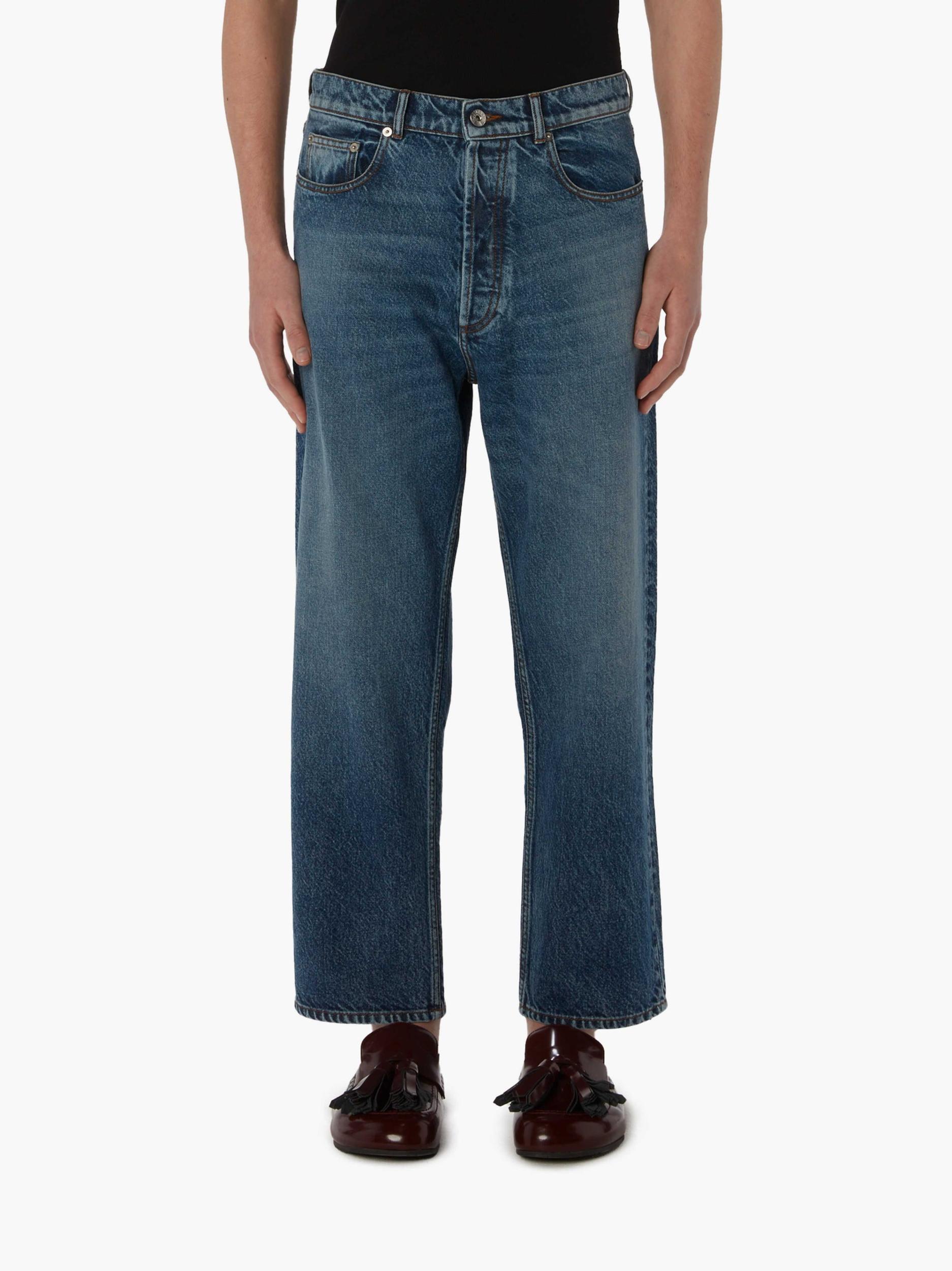 CROPPED STRAIGHT LEG JEANS Product Image