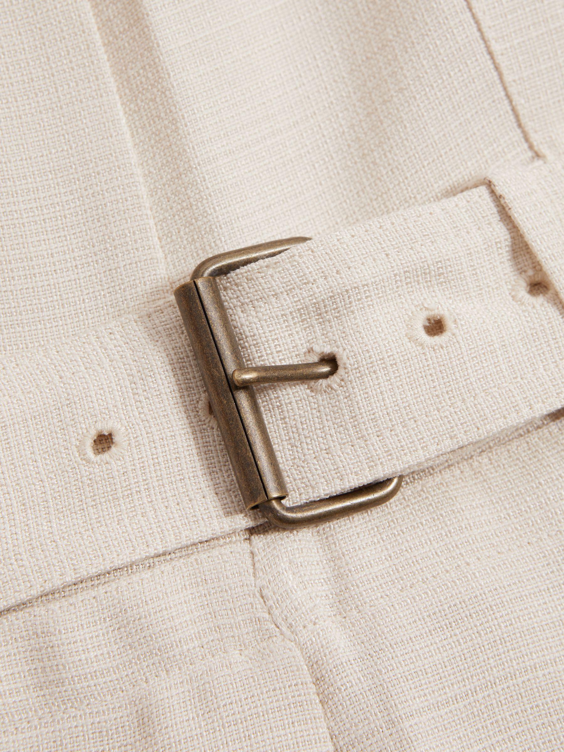 Polo Neck Shift Dress in Neutral Product Image